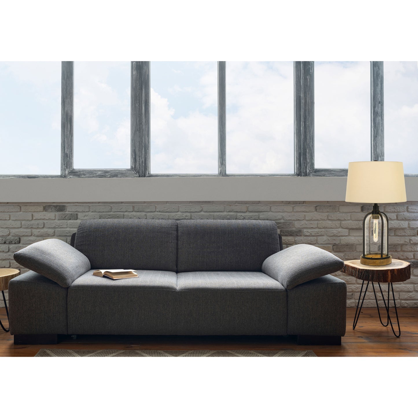 black table lamp