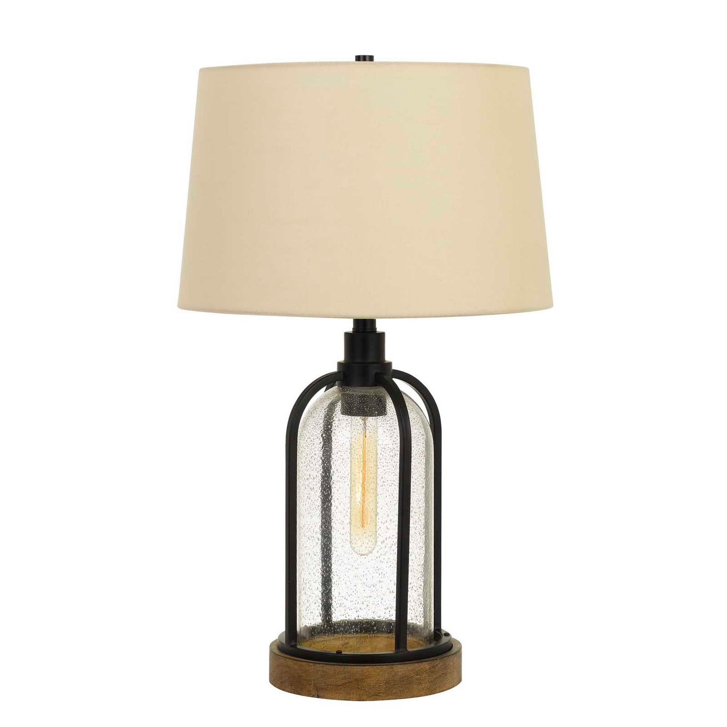 black table lamp