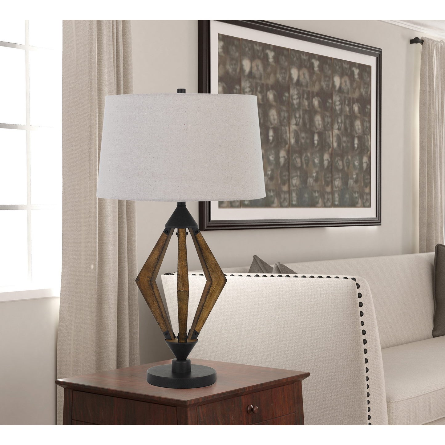 brown table lamp