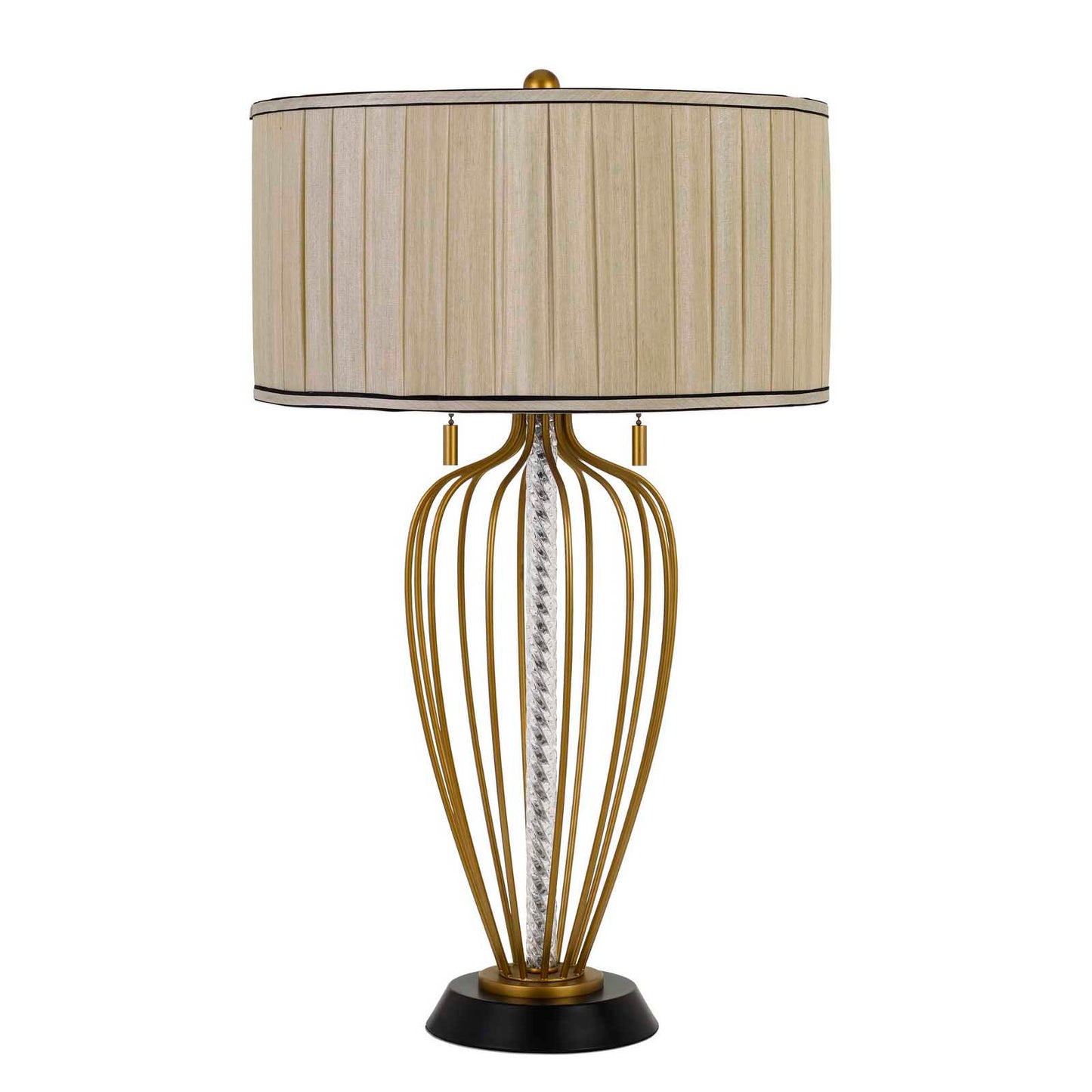 brass table lamp