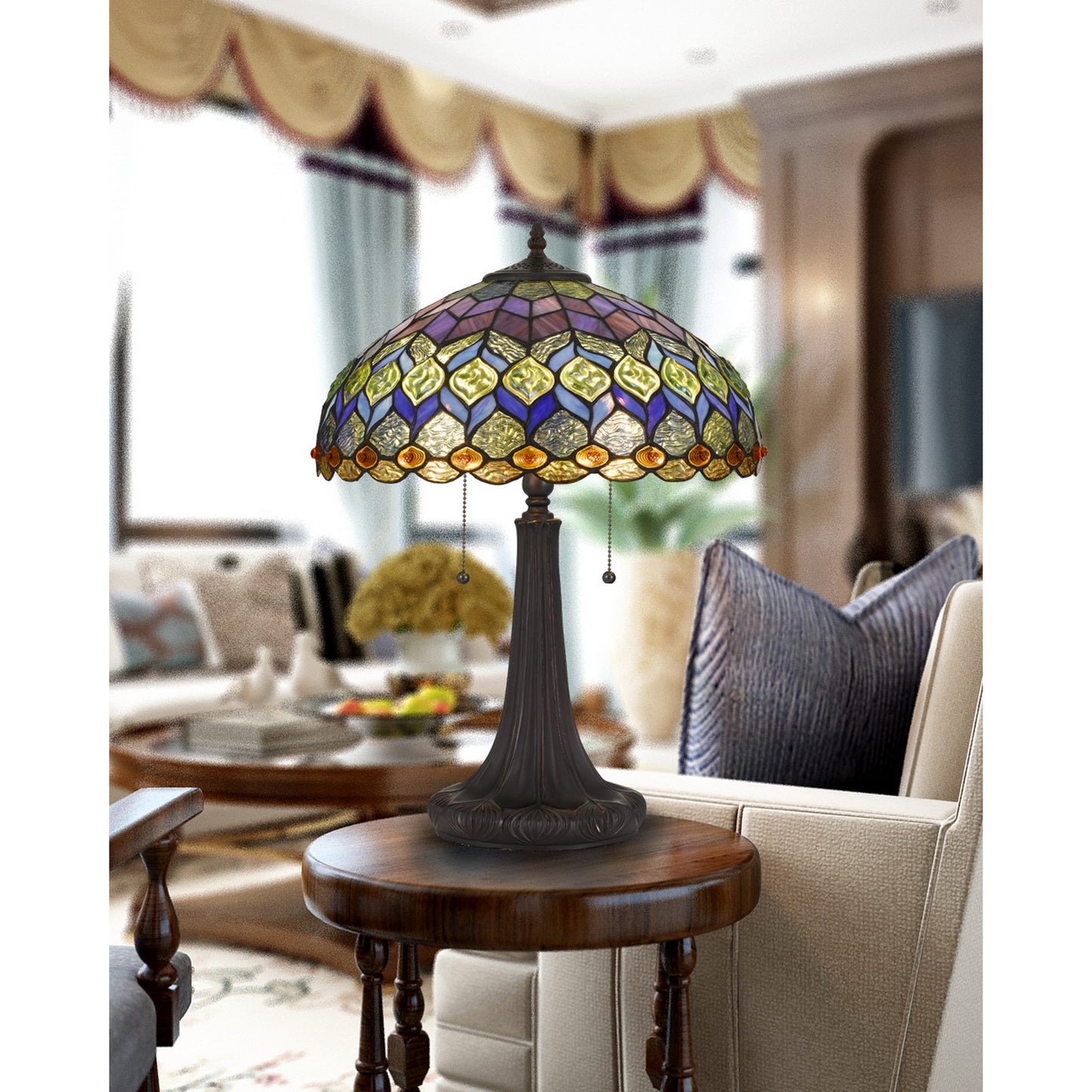 dark bronze table lamp