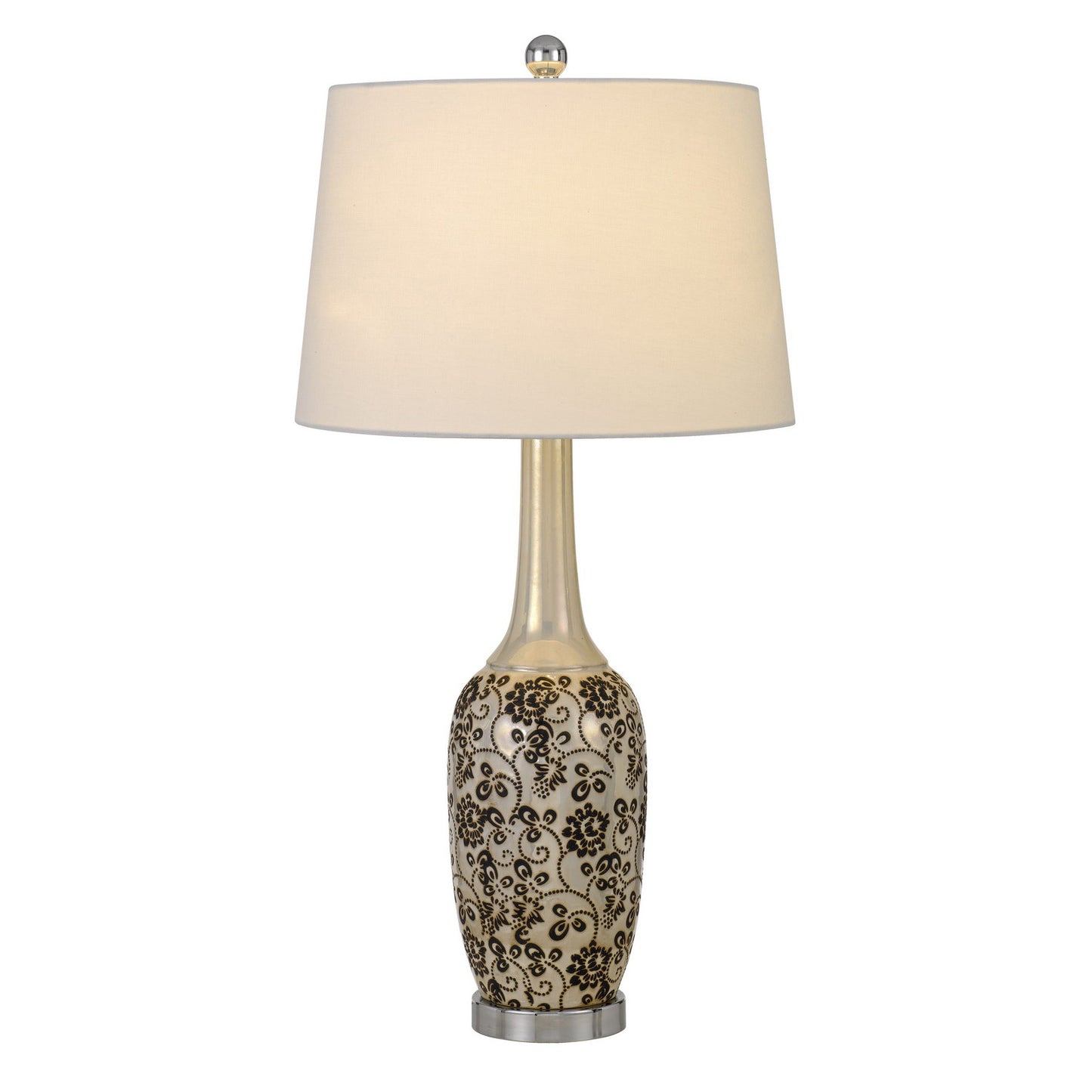 silver table lamp