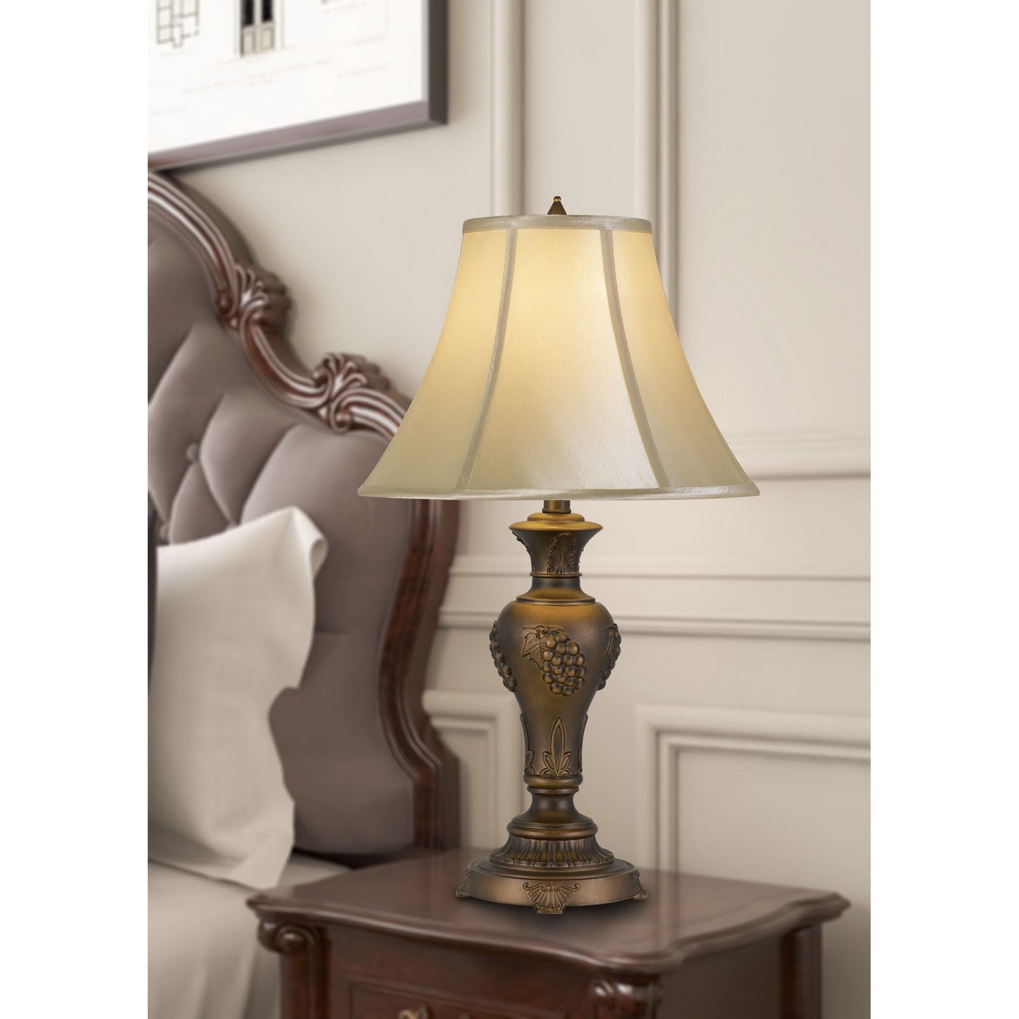 brass table lamp