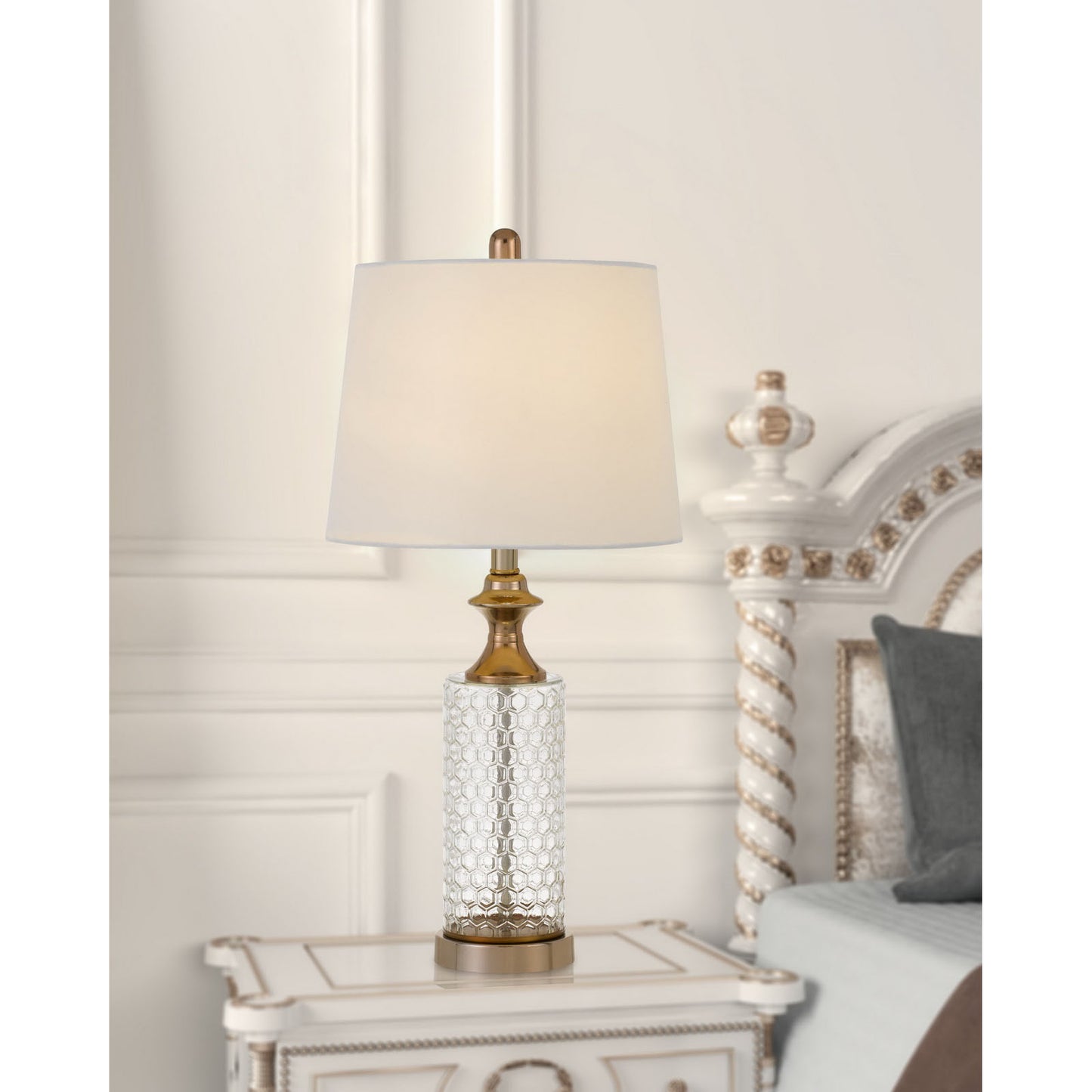 copper table lamp|