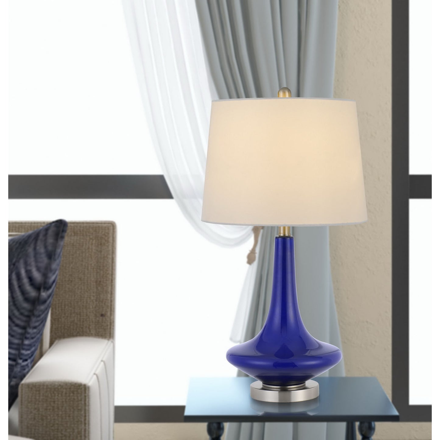 navy blue table lamp