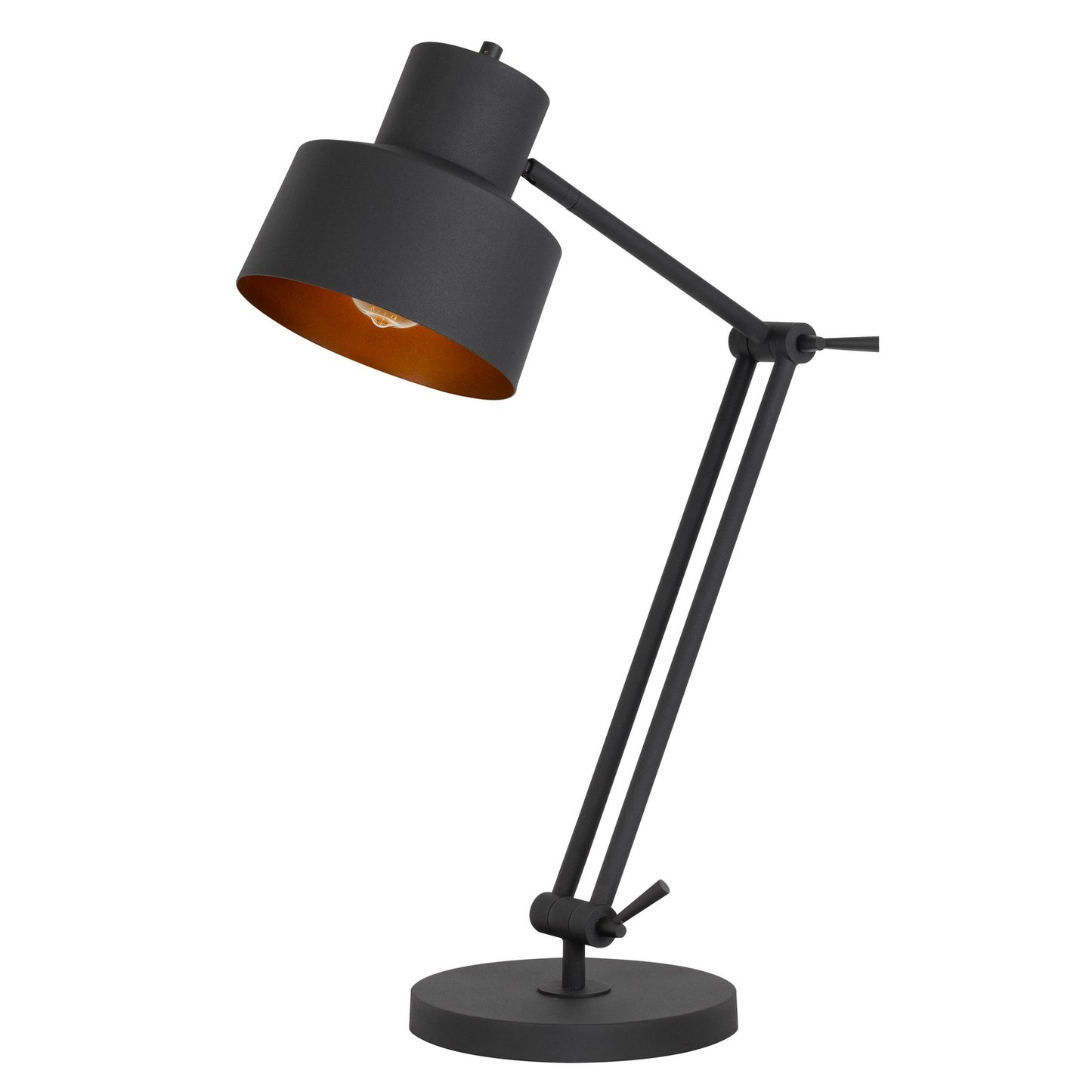 black table lamp