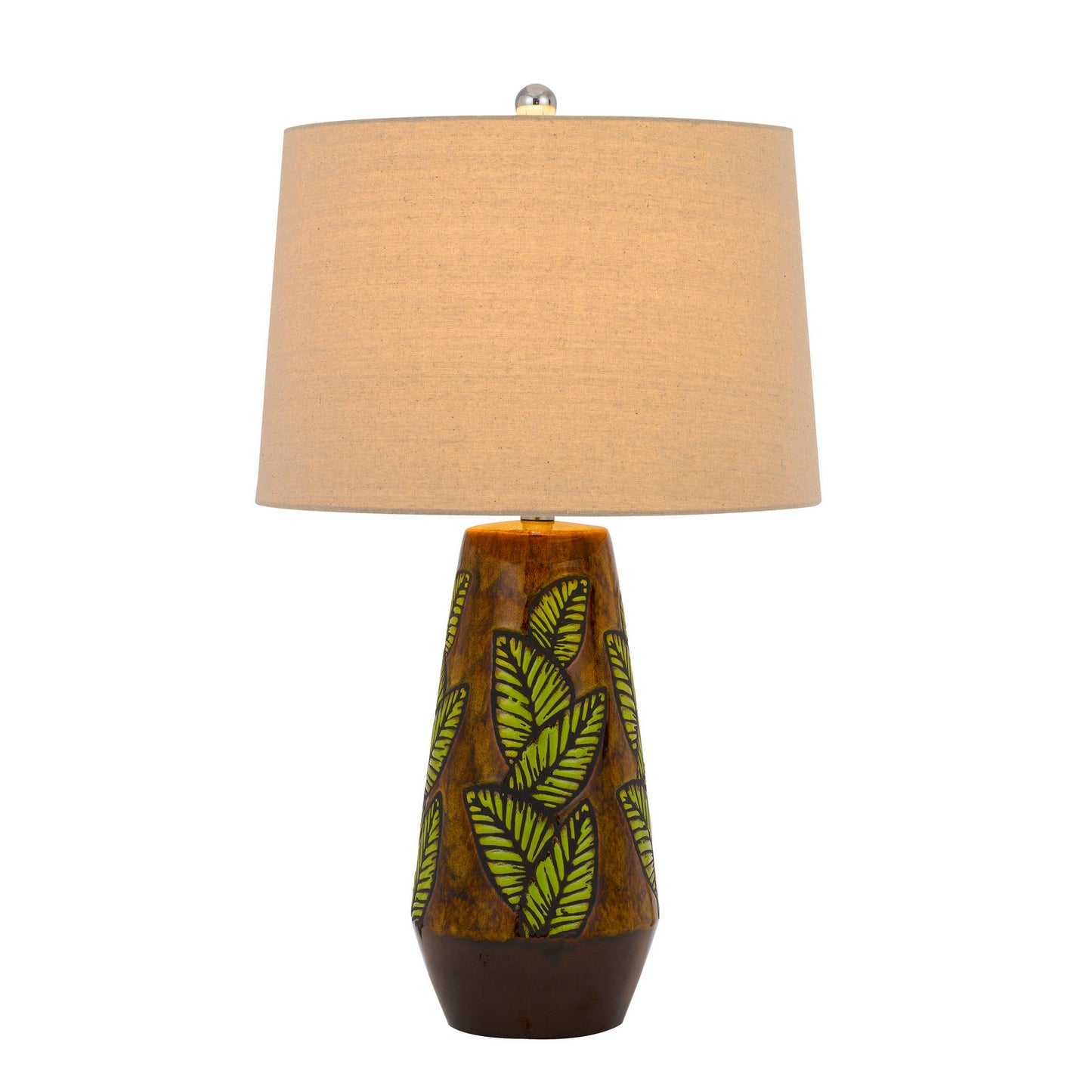 brown table lamp