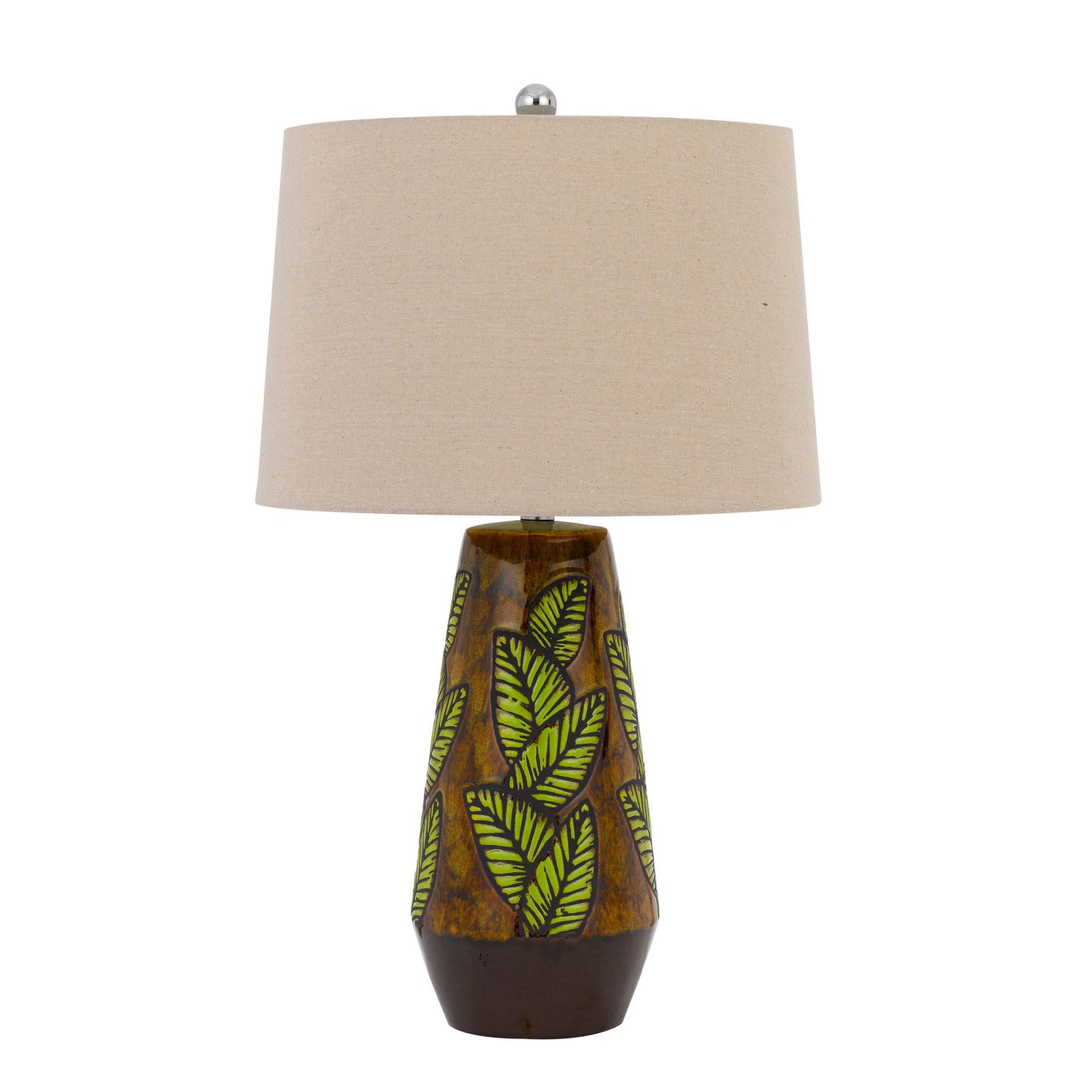 brown table lamp