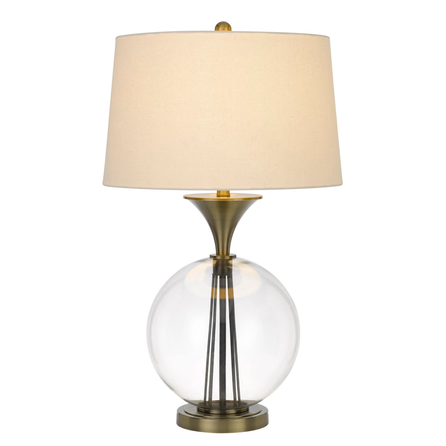 brass table lamp