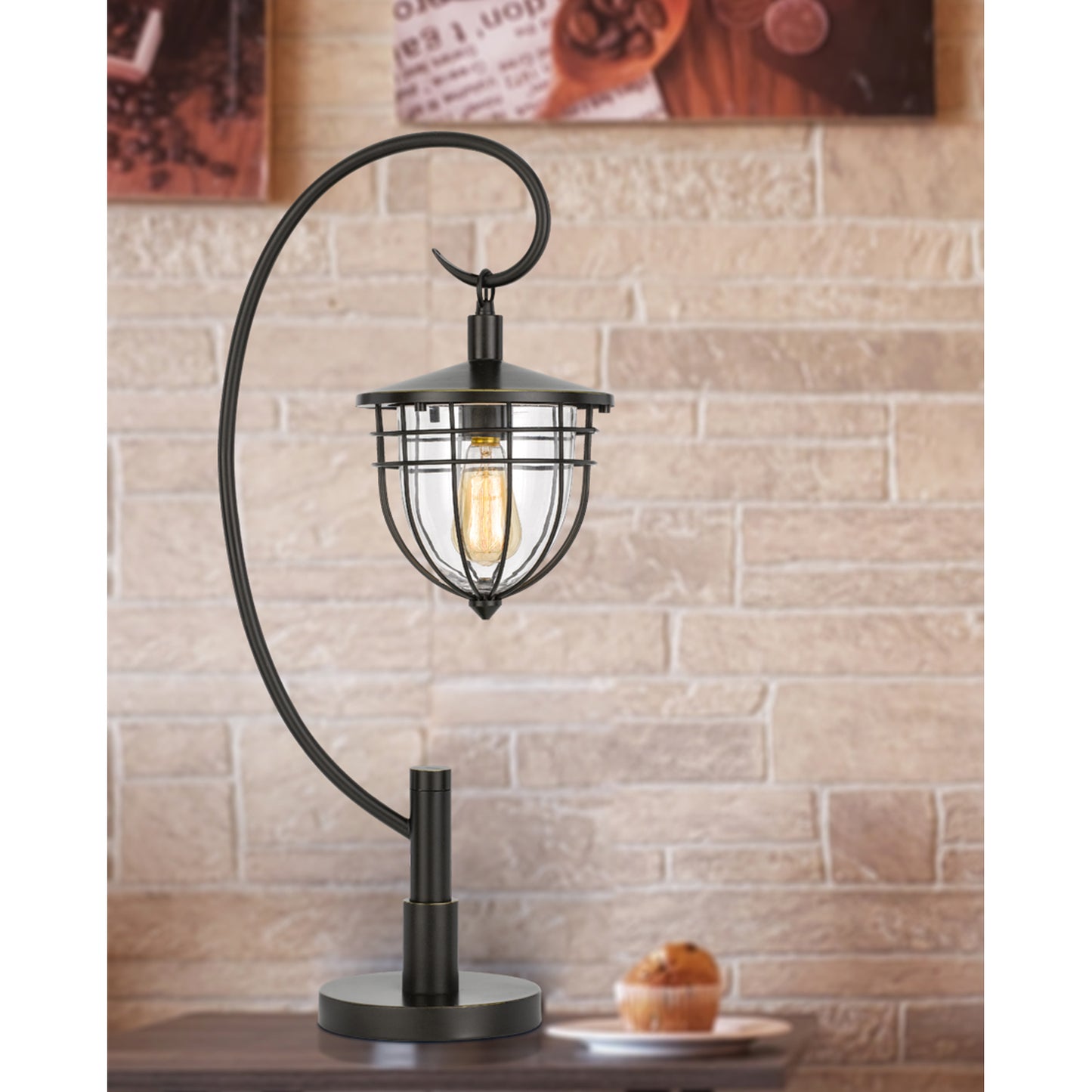 cage table lamp