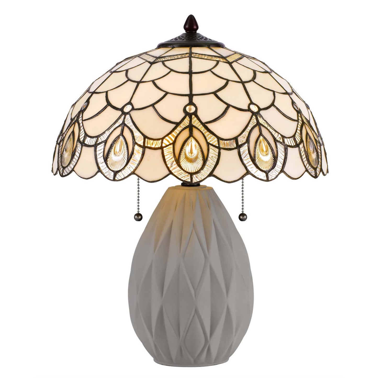 light grey table lamp