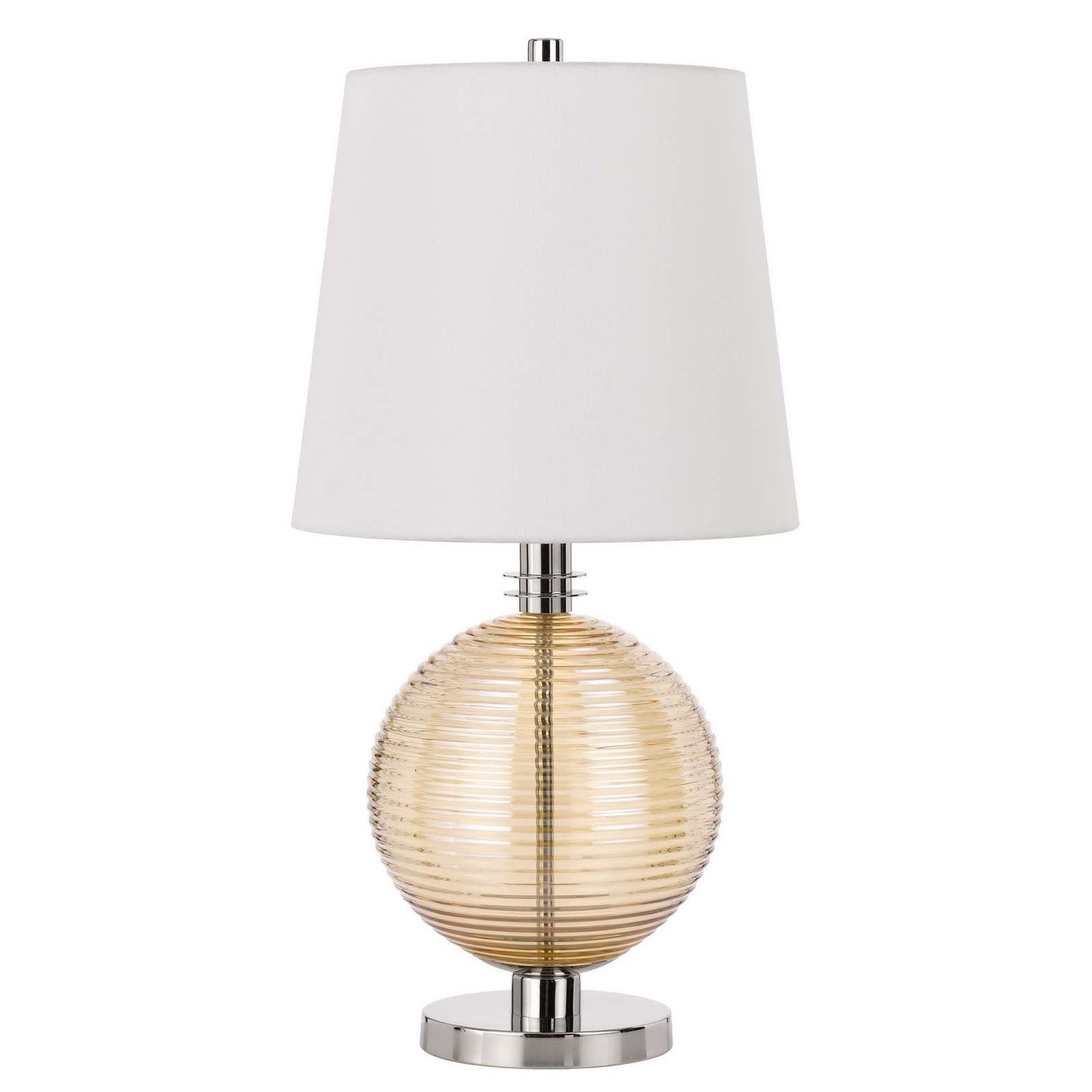 silver table lamp