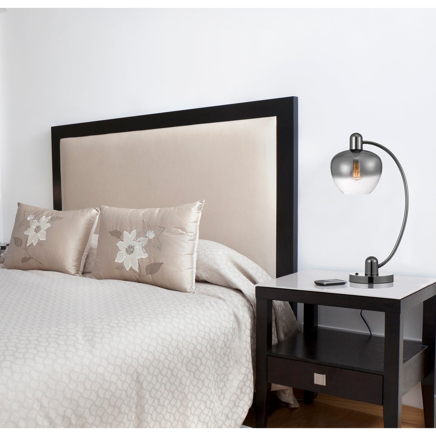 dark grey table lamp