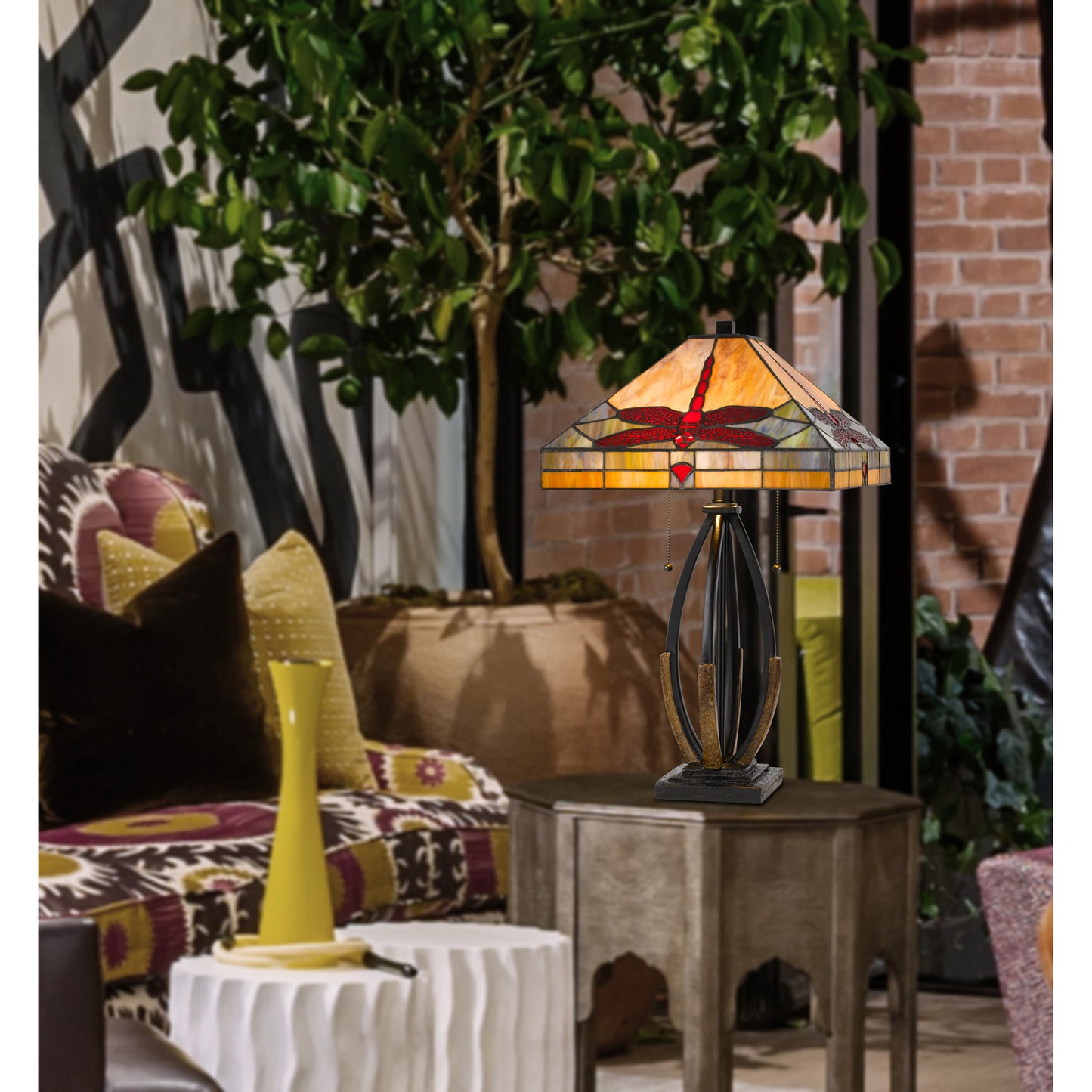 dark bronze table lamp