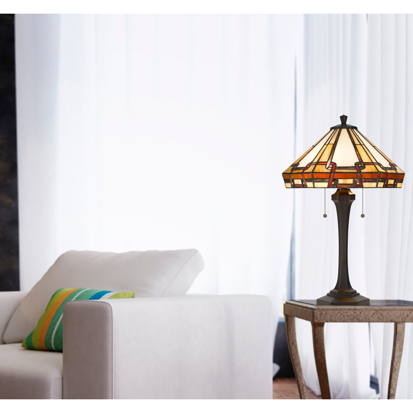 dark bronze table lamp