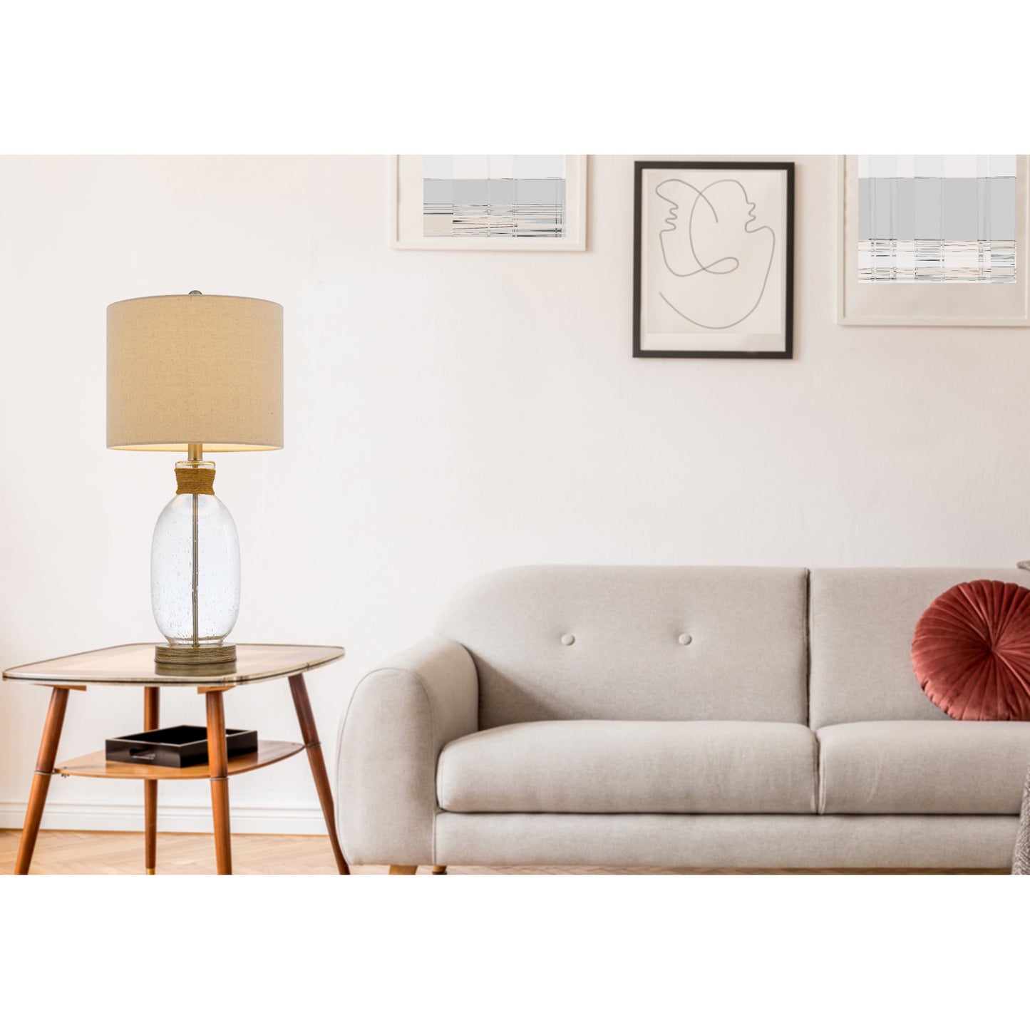 cream table lamp