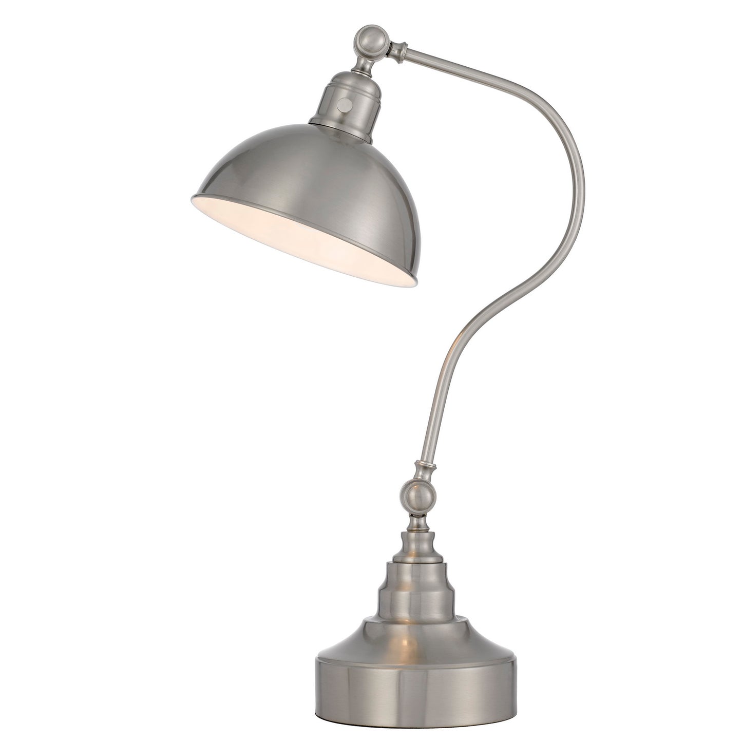 silver table lamp