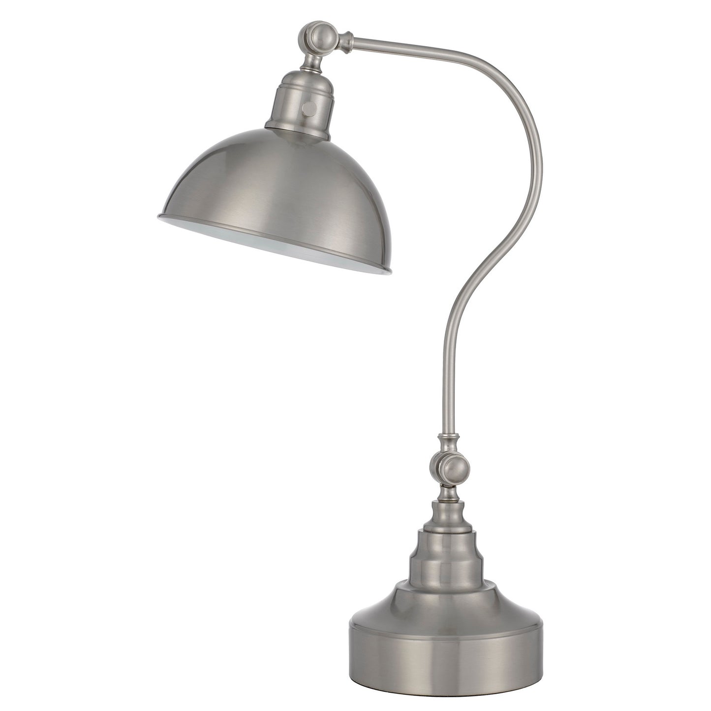 silver table lamp