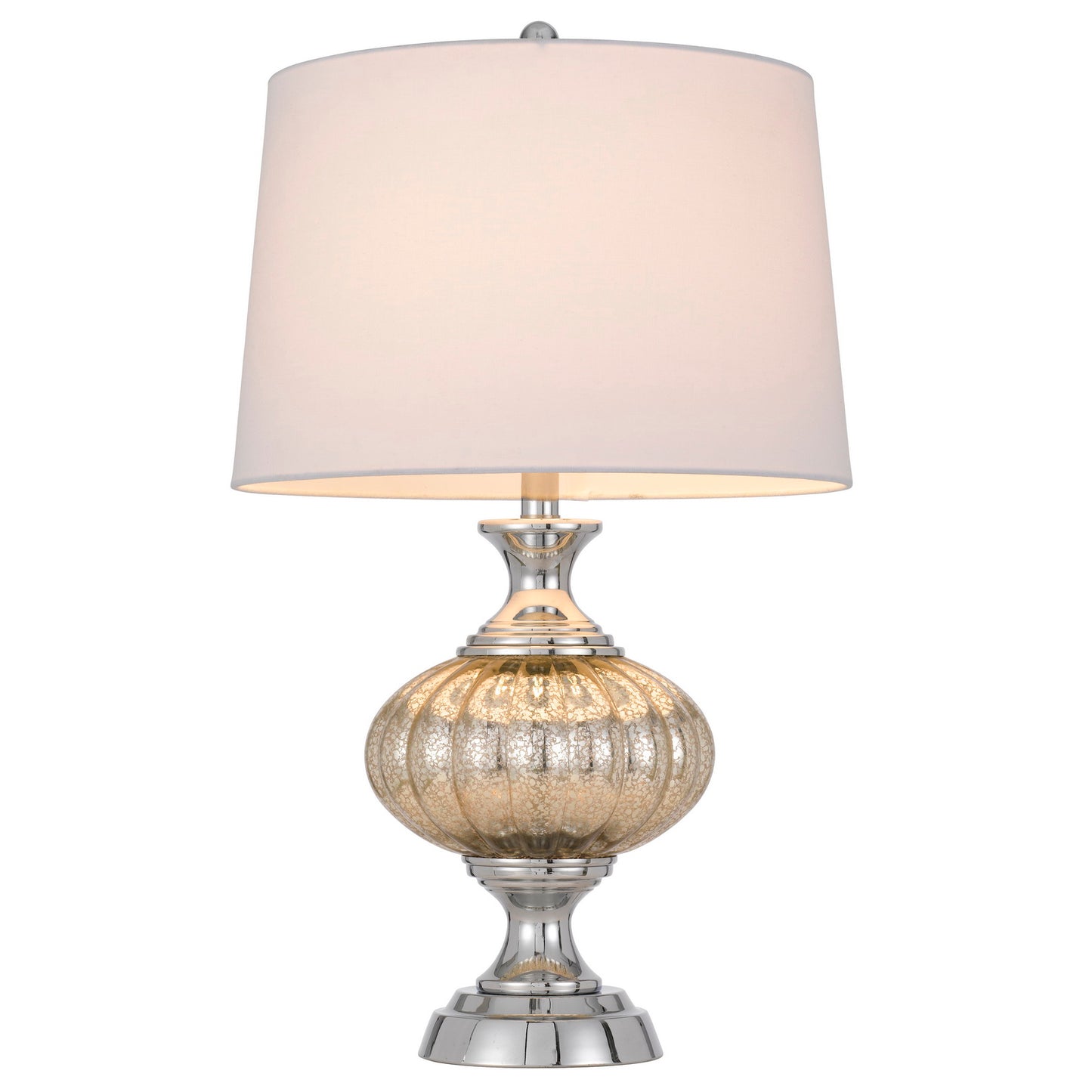 silver table lamp