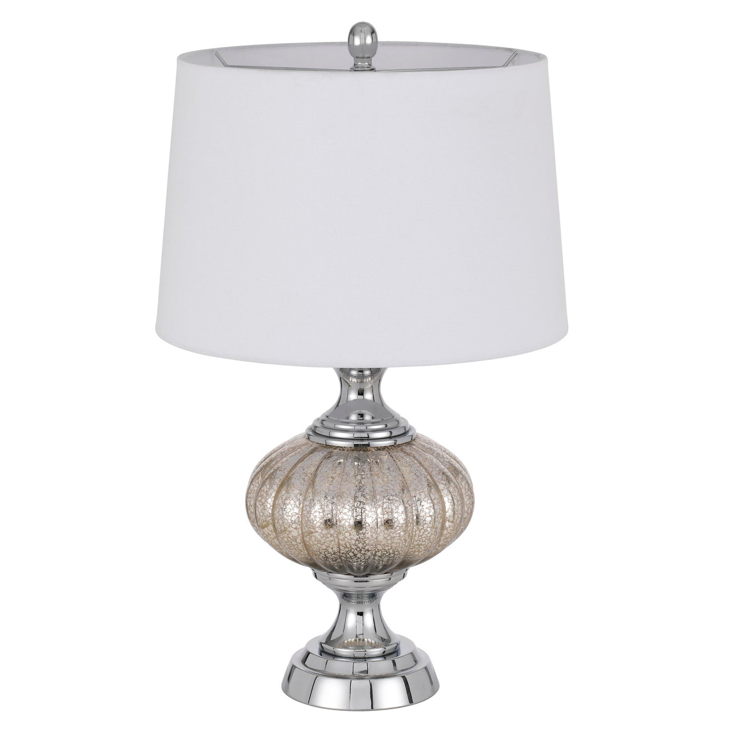 silver table lamp