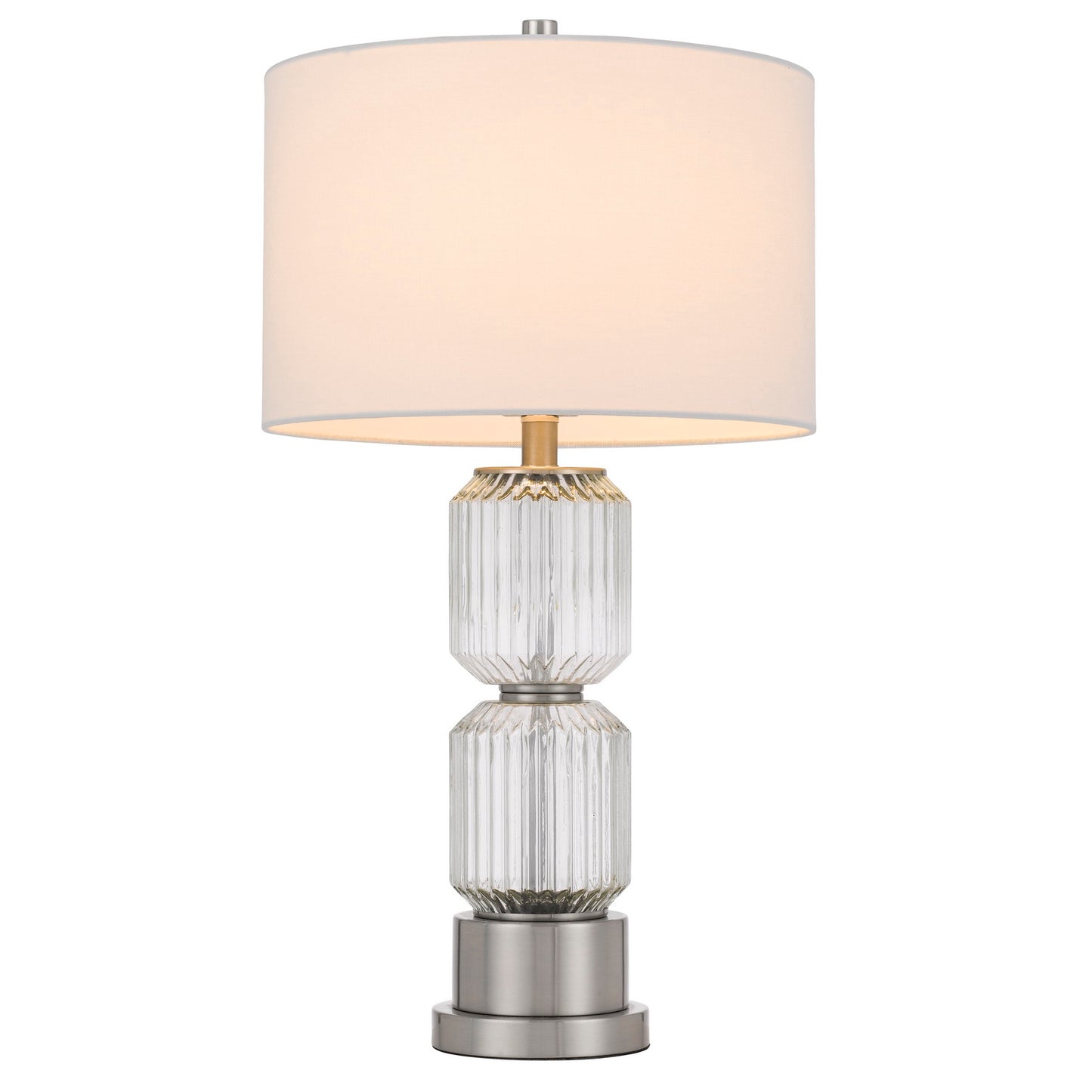 silver table lamp