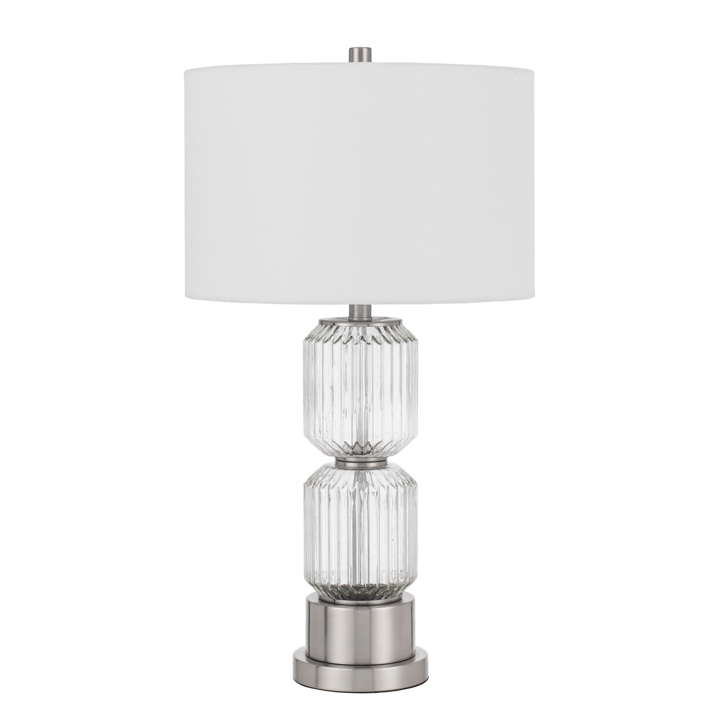 silver table lamp