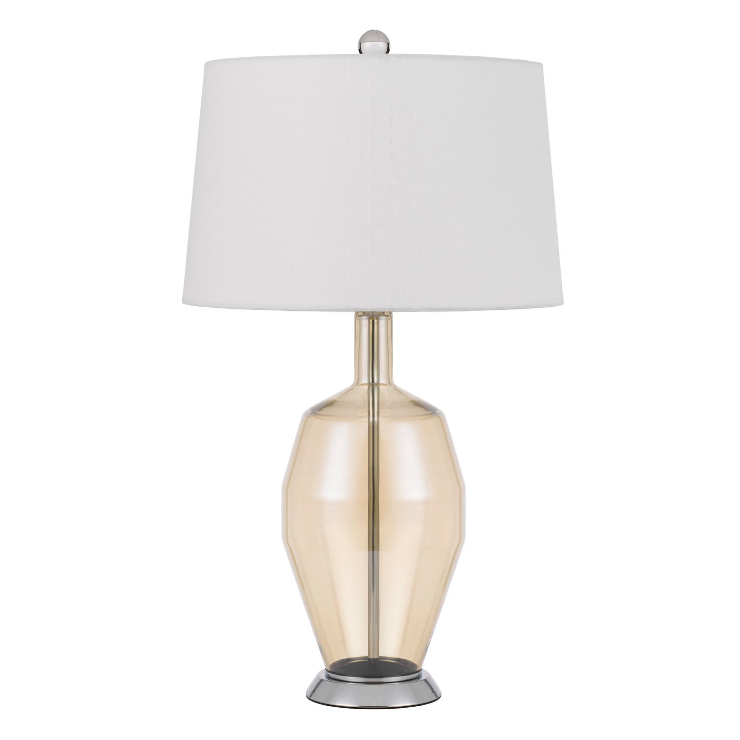 silver table lamp