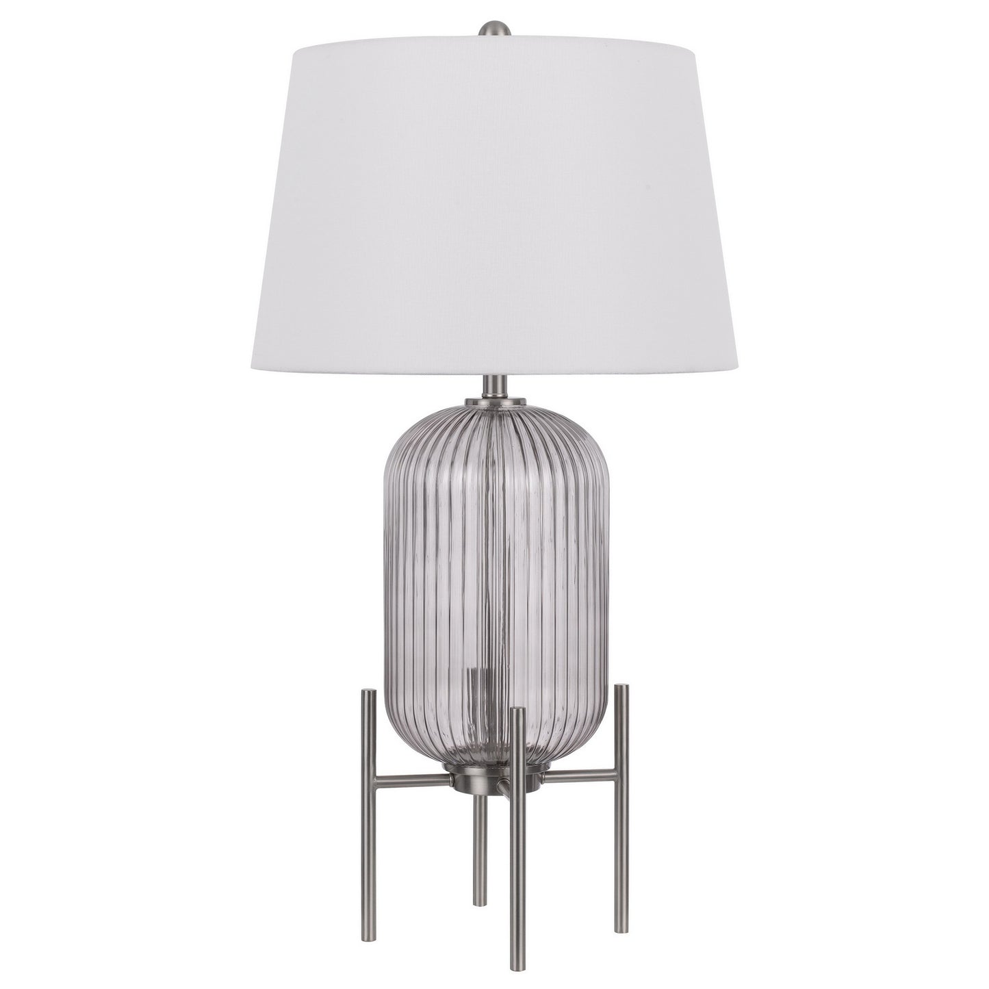 silver table lamp