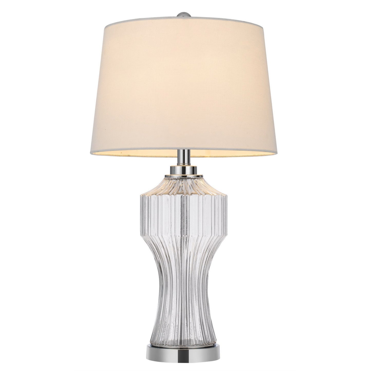 silver table lamp