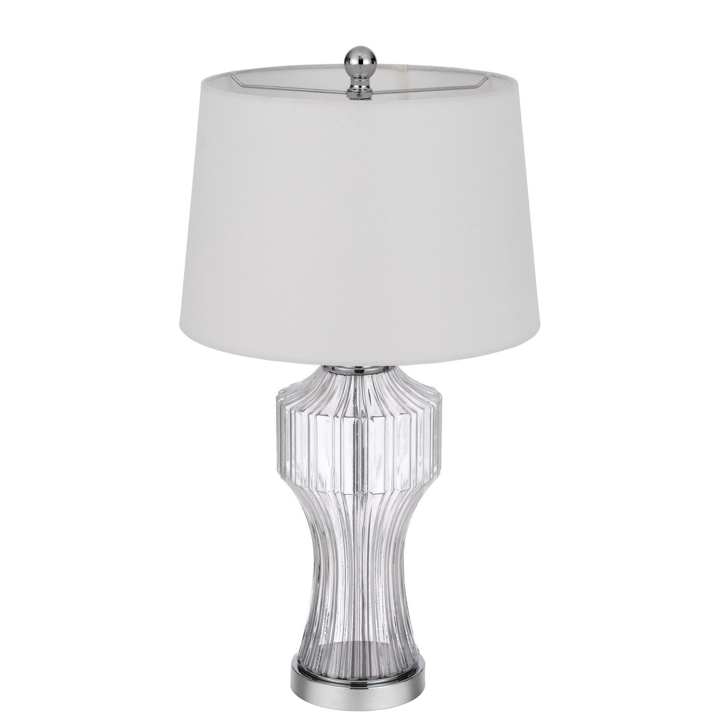 silver table lamp
