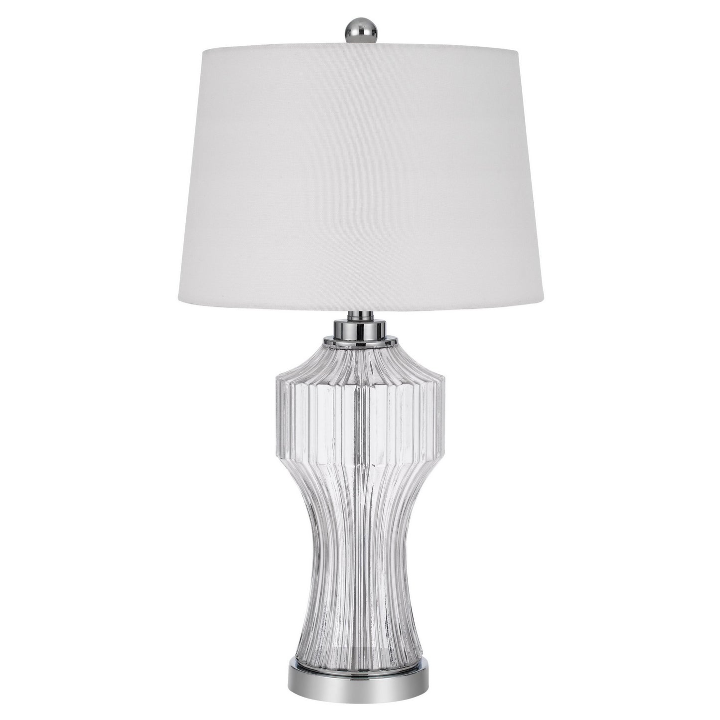 silver table lamp