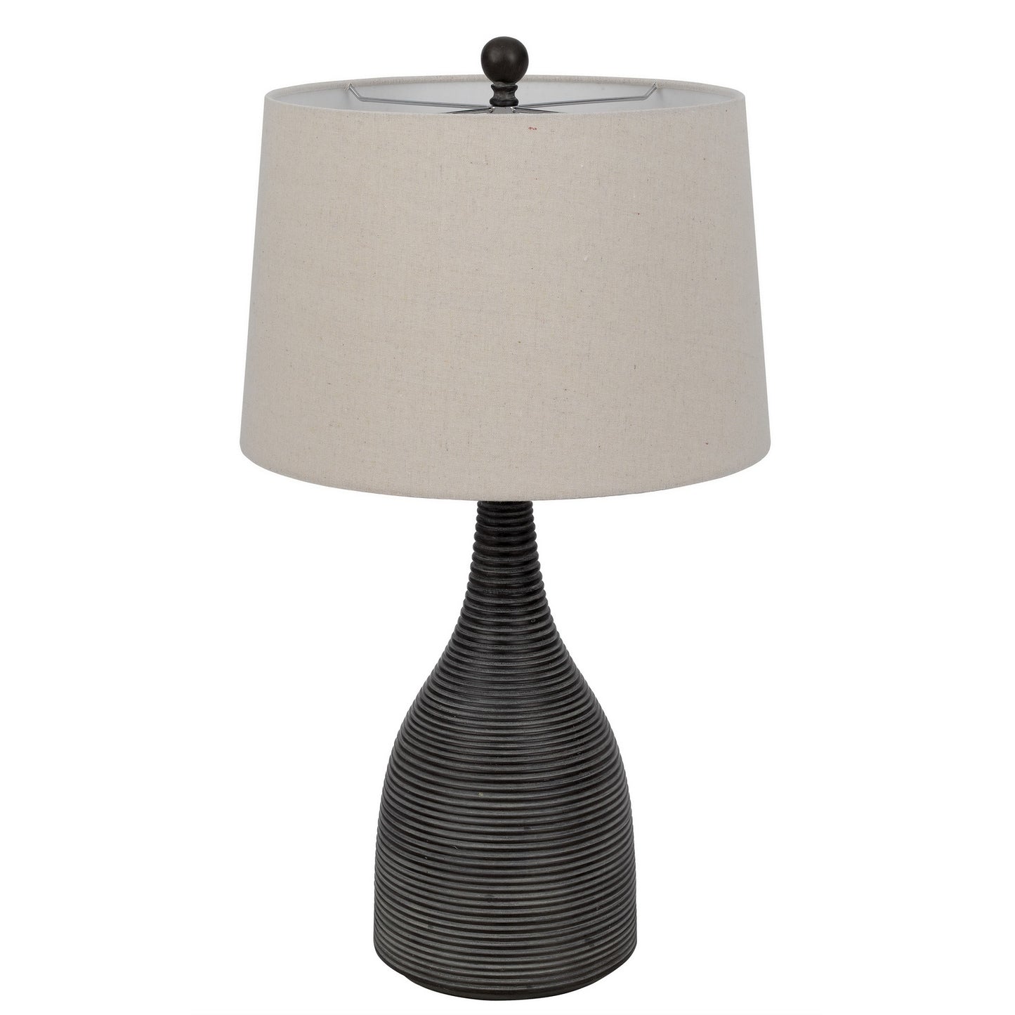 dark grey table lamp