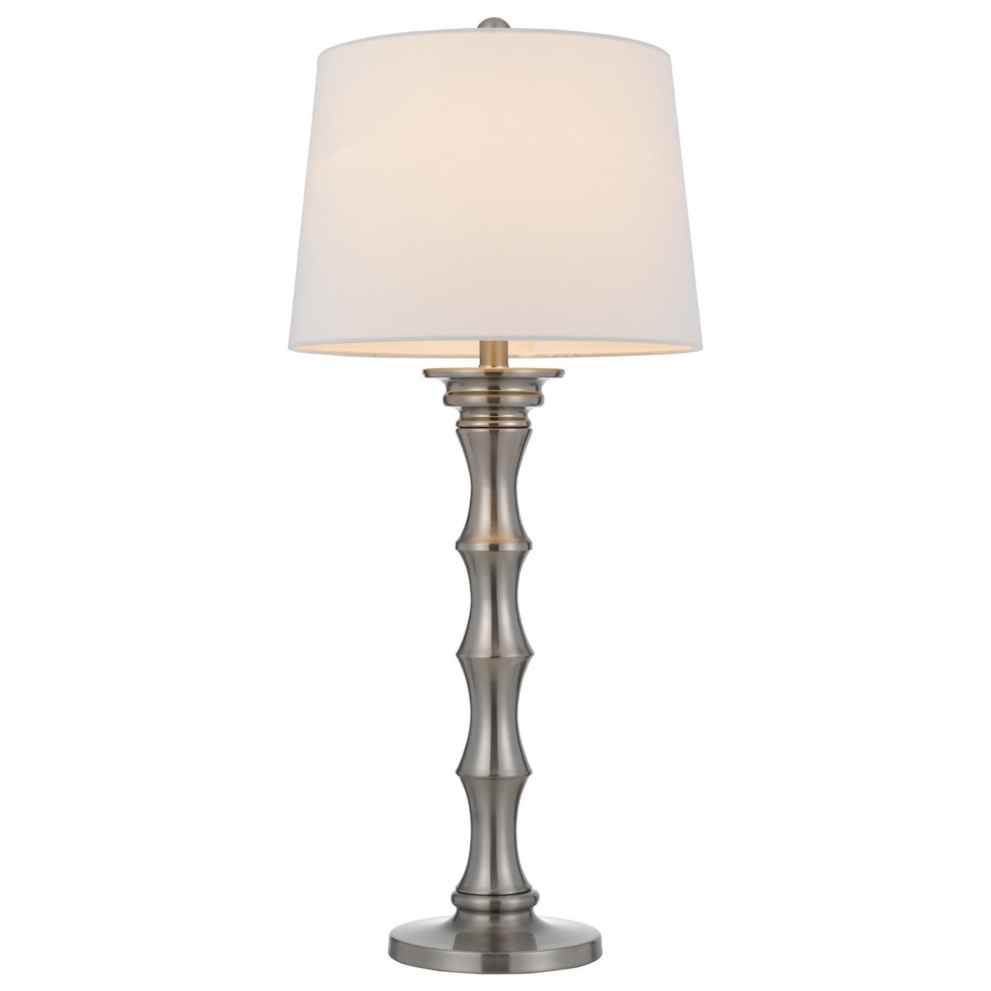 silver table lamp