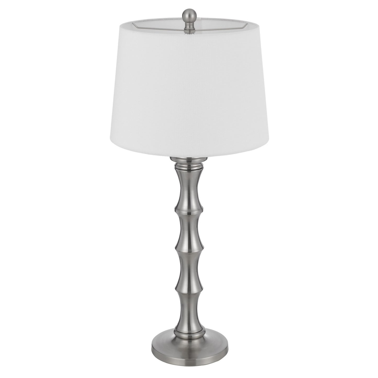 silver table lamp
