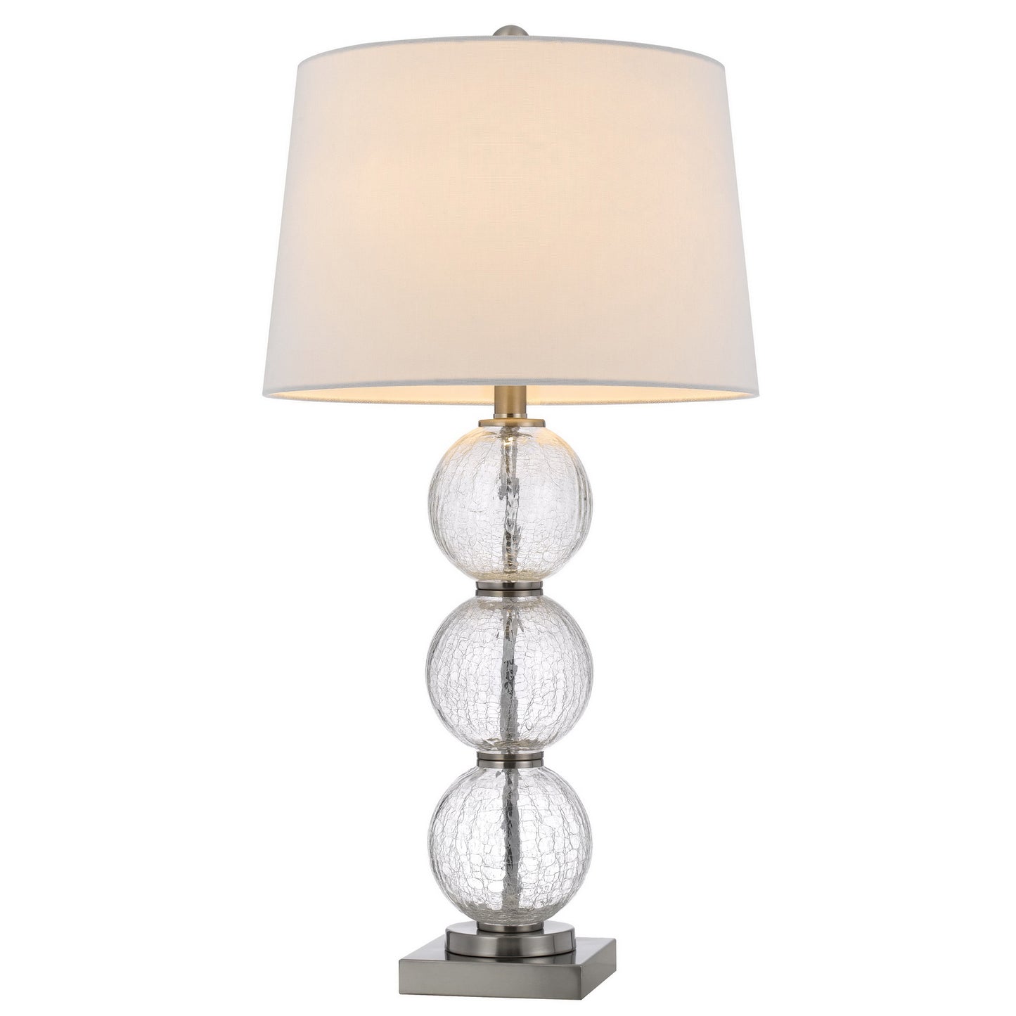 silver table lamp
