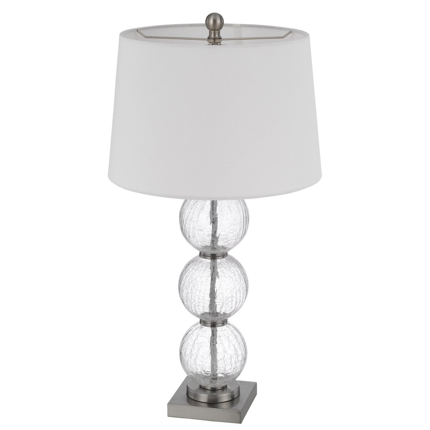 silver table lamp