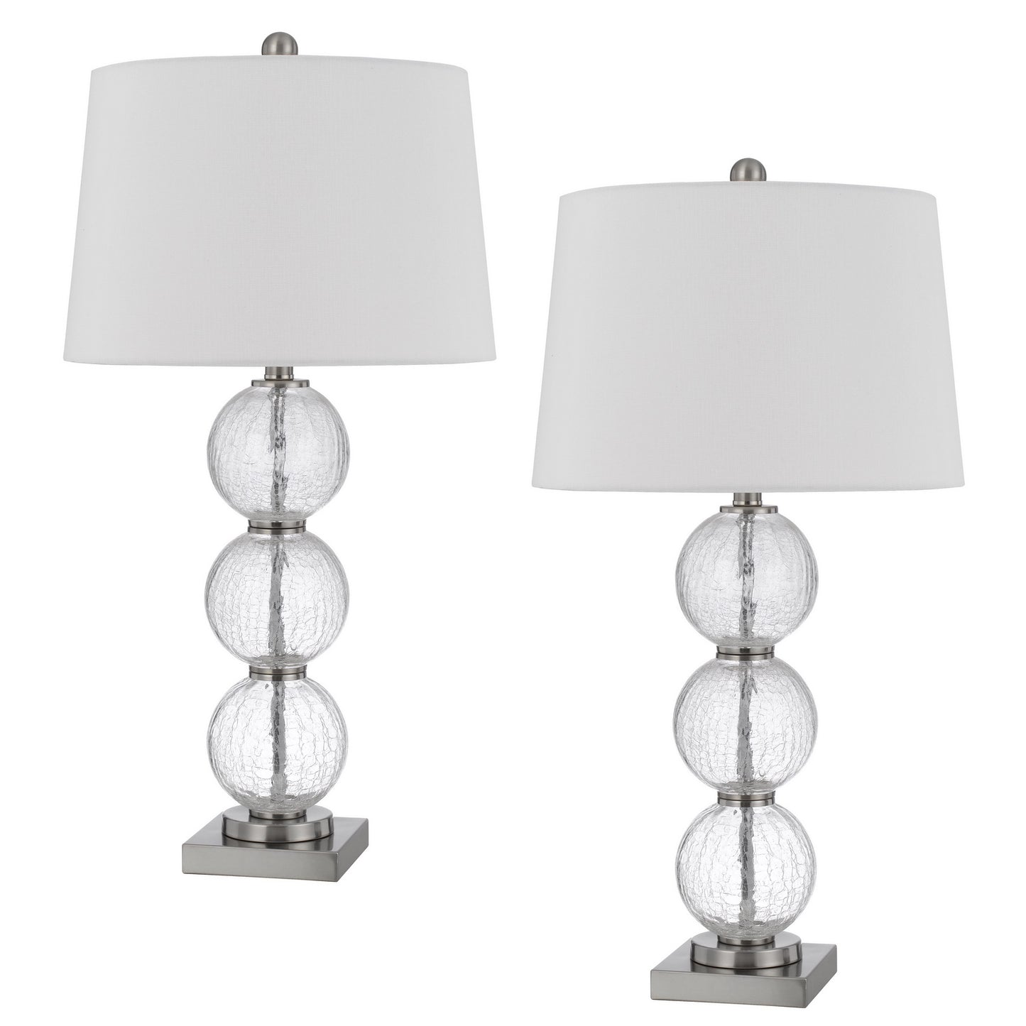 silver table lamp