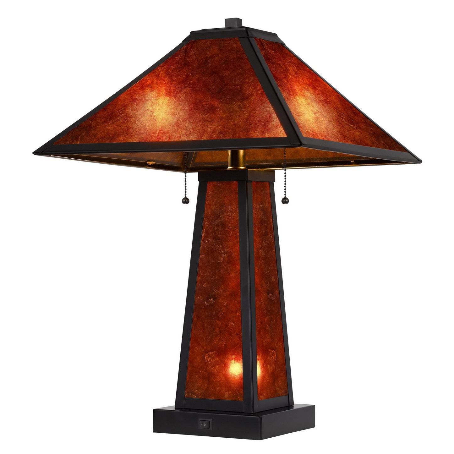 brown table lamp