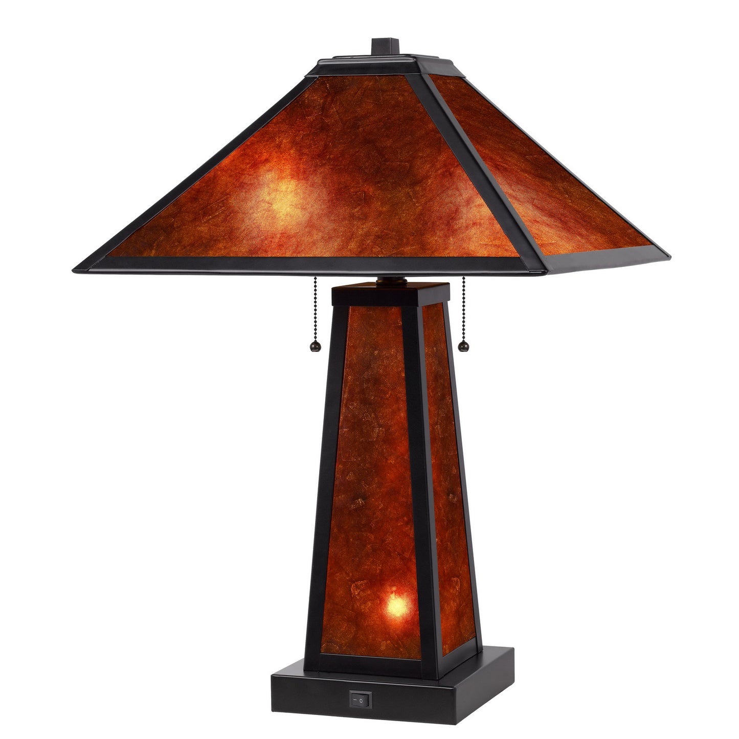 brown table lamp