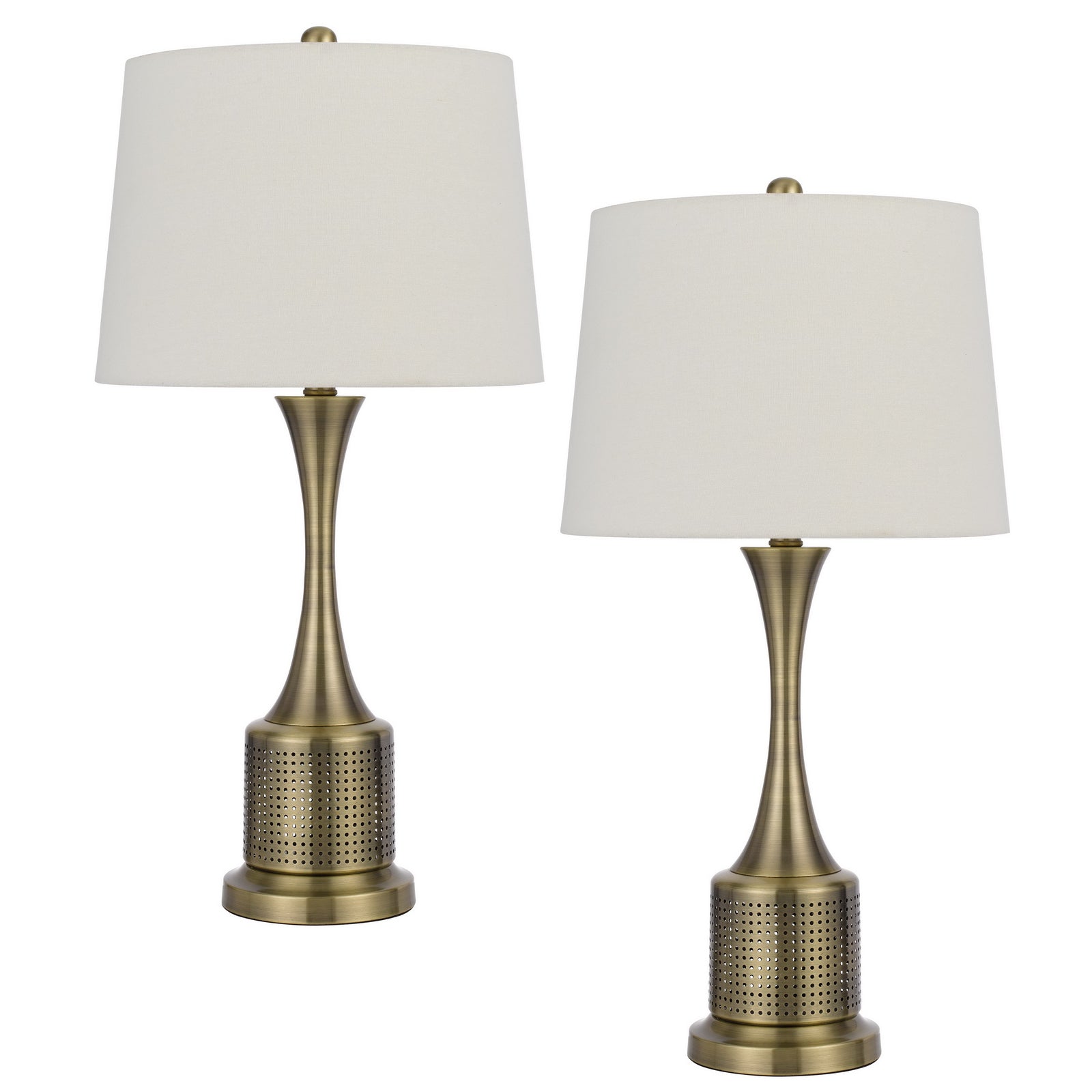 brass table lamp
