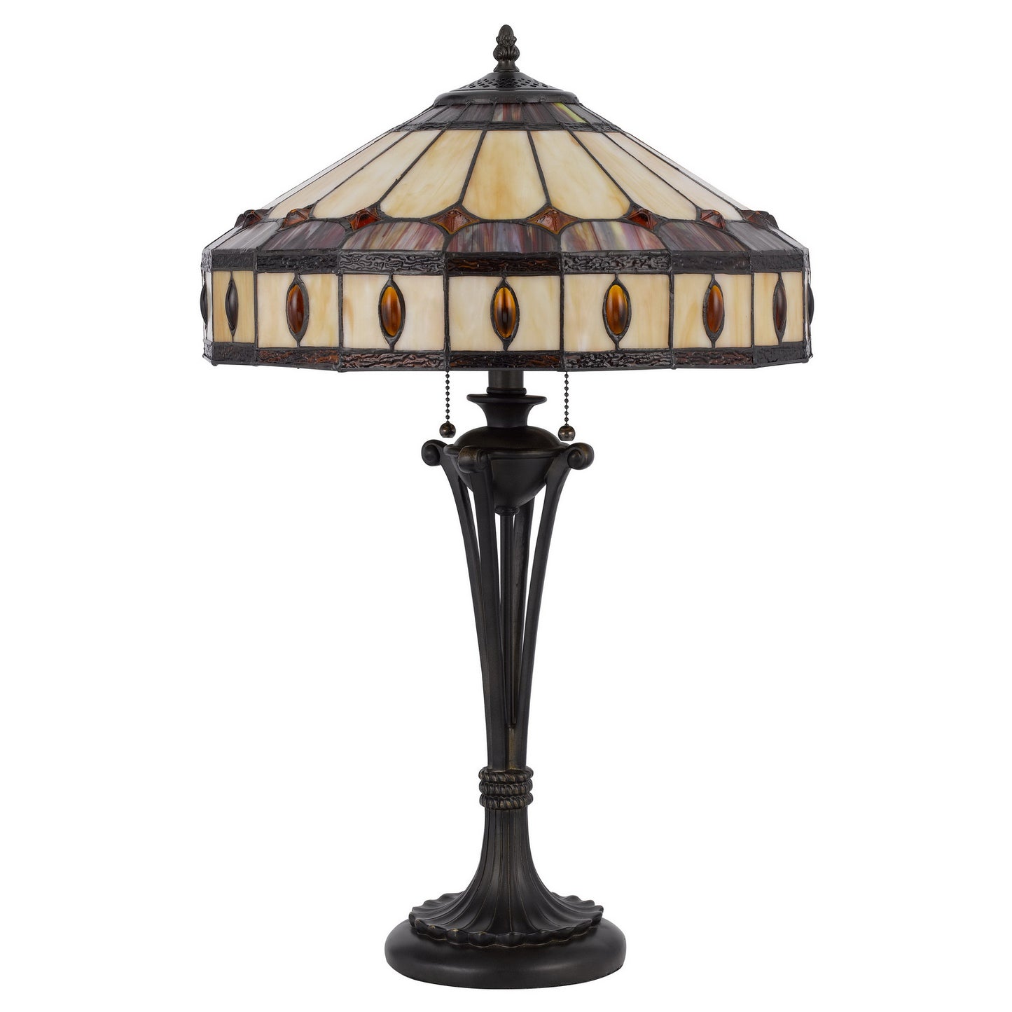 black table lamp