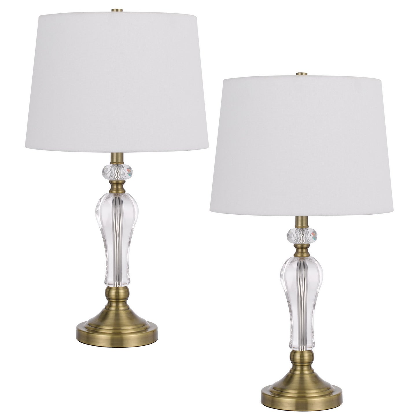 brass table lamp