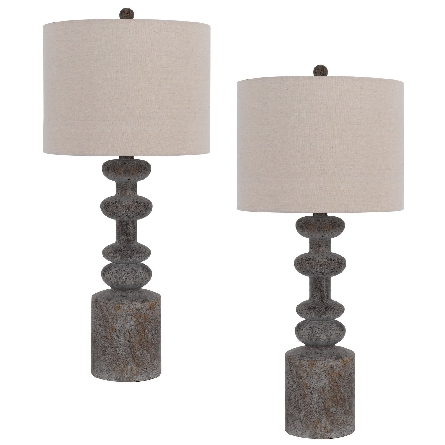 grey table lamp