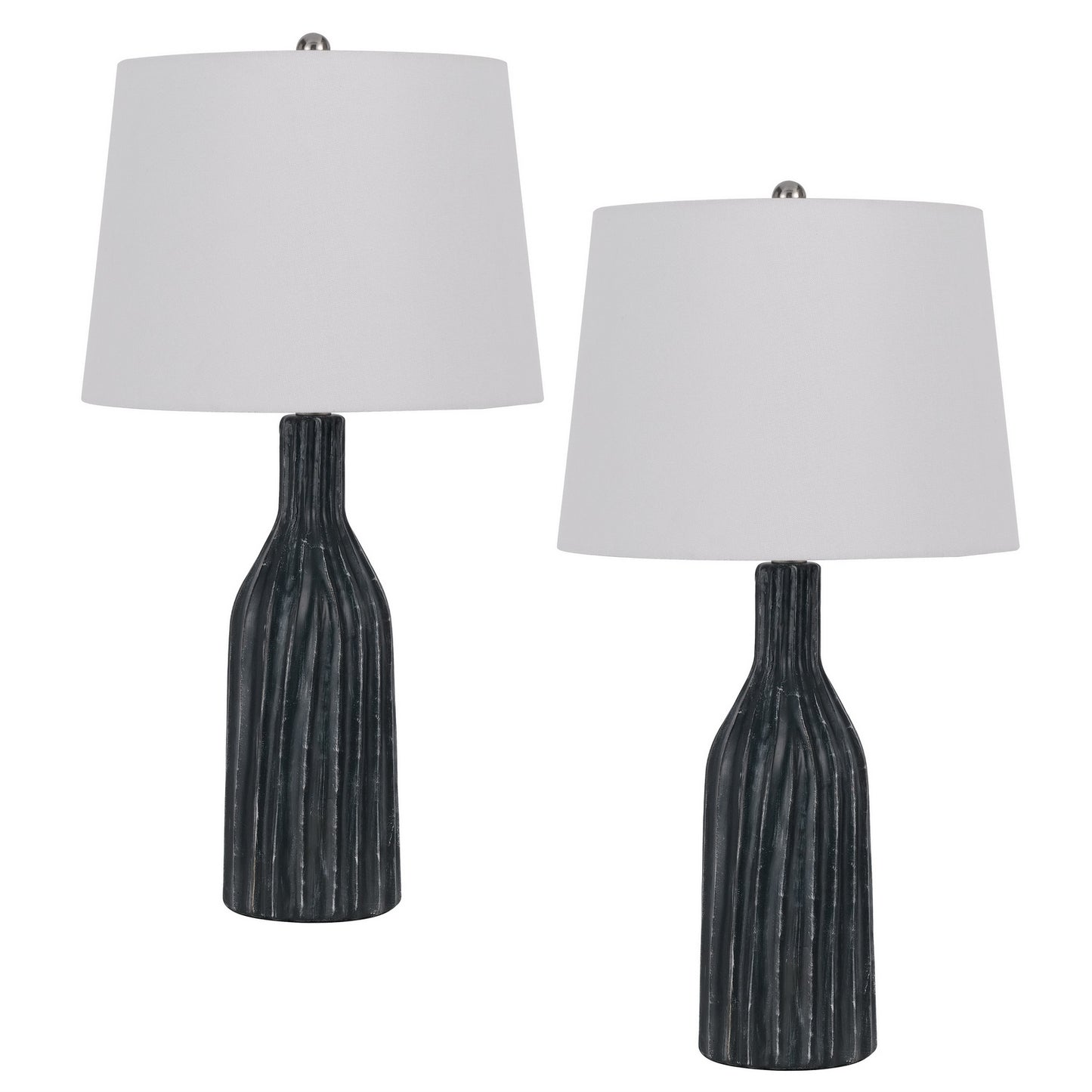 black table lamp