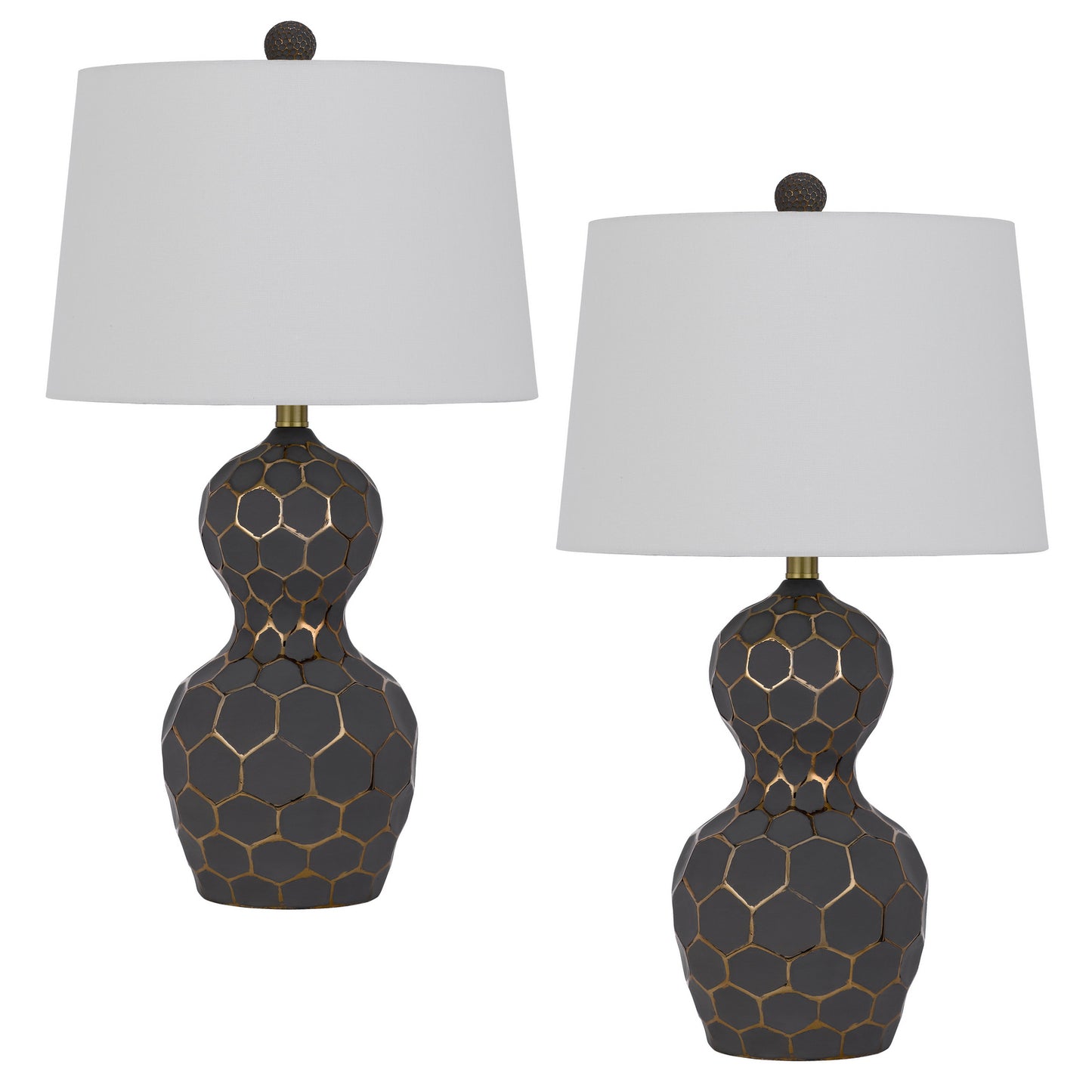 black table lamp