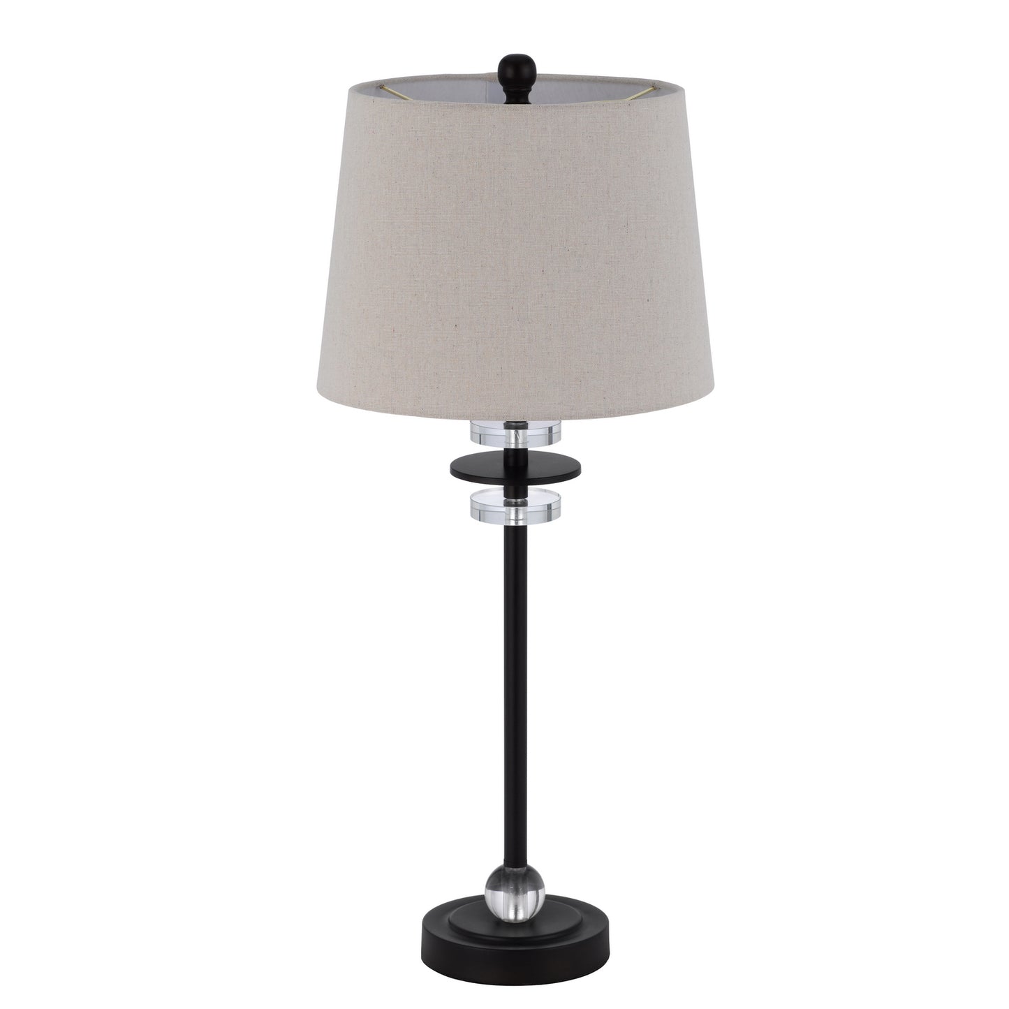 black table lamp