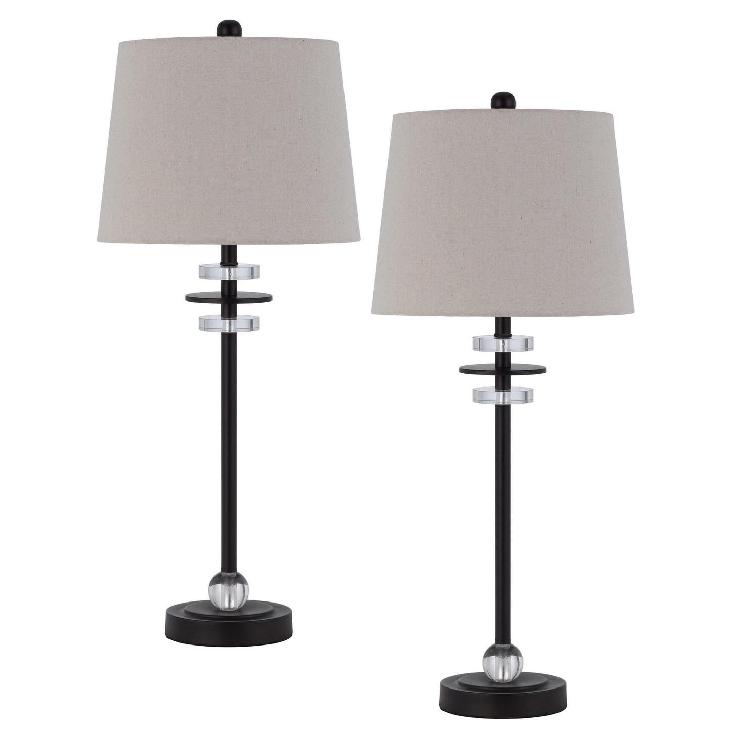 black table lamp
