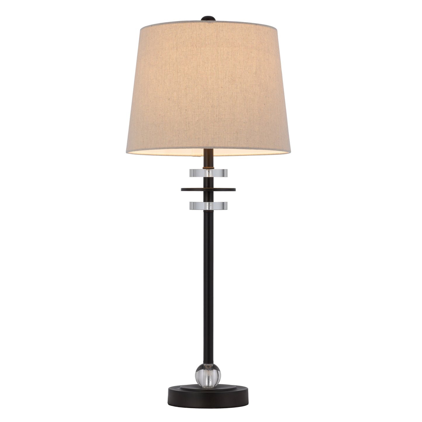 black table lamp