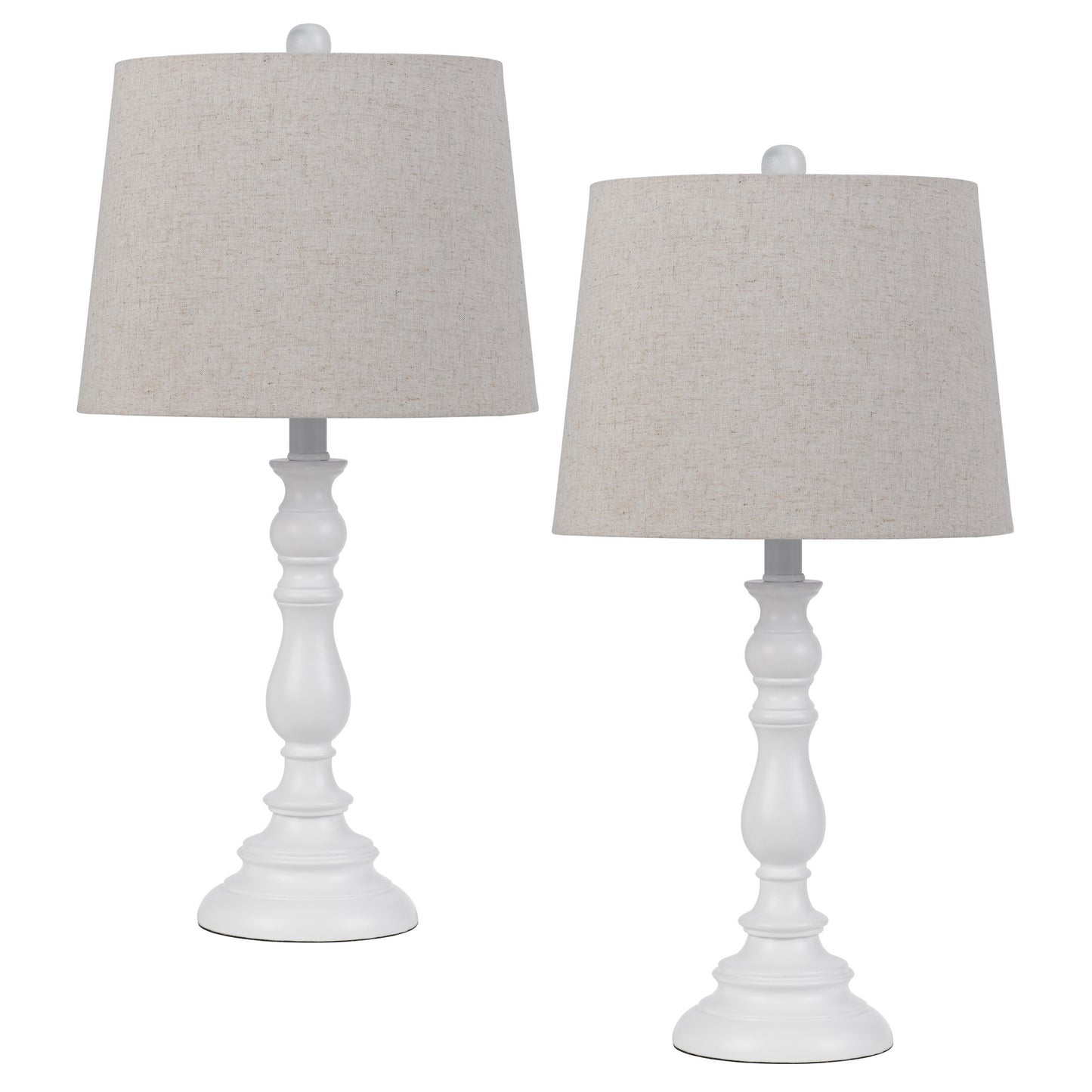 white table lamp