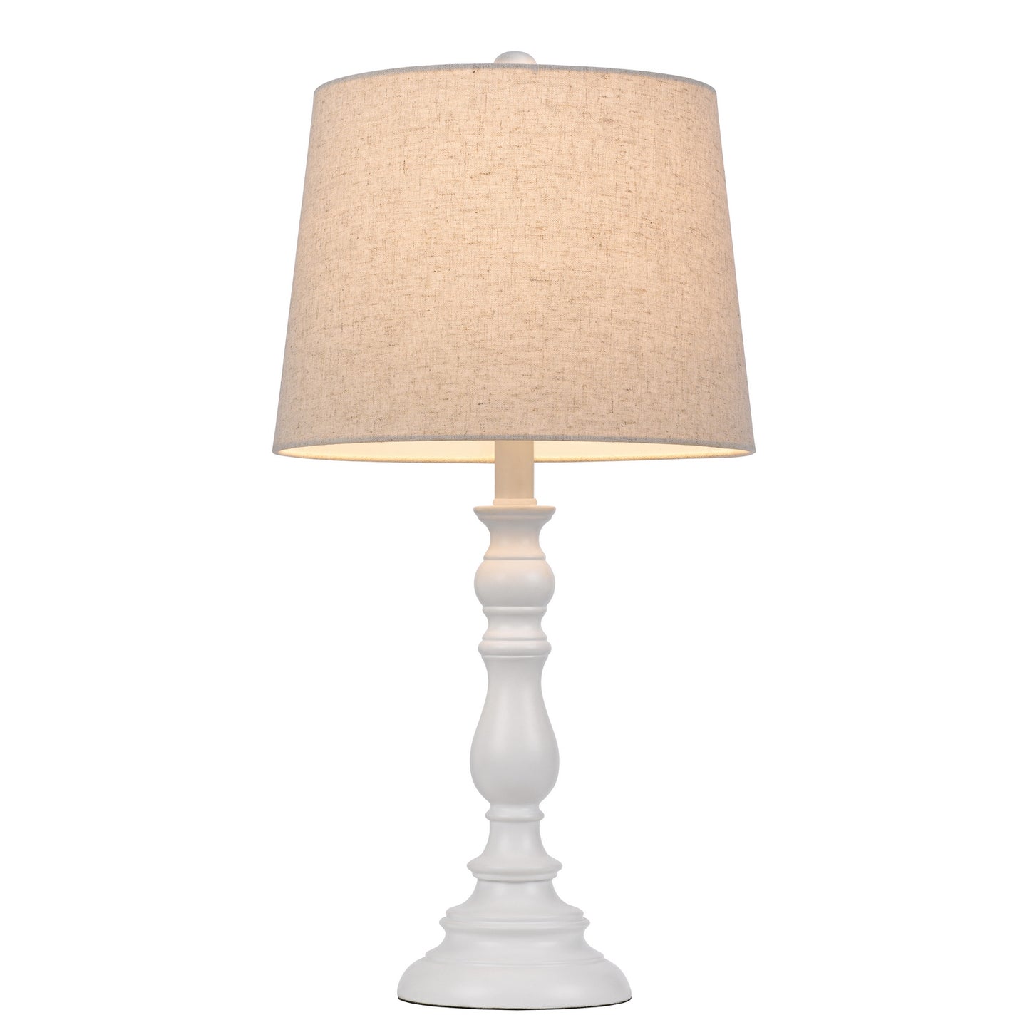 white table lamp